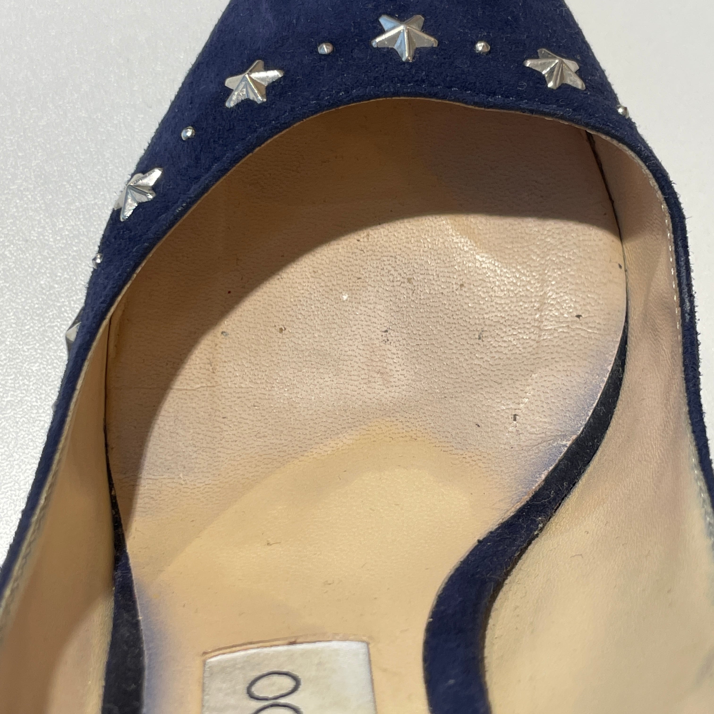 JIMMY CHOO/pumps/suède/navy/ladies/ジミーチュウ/パンプス/スエード
