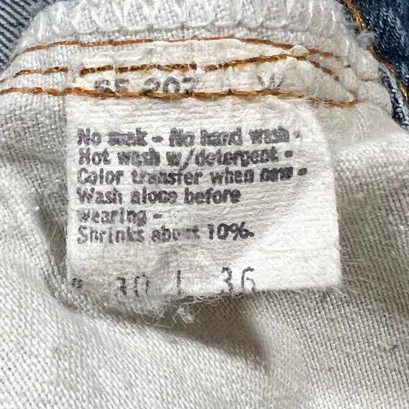 80's Levi's リーバイス 501 デニム 赤耳 RED LINE 刻印524 内股
