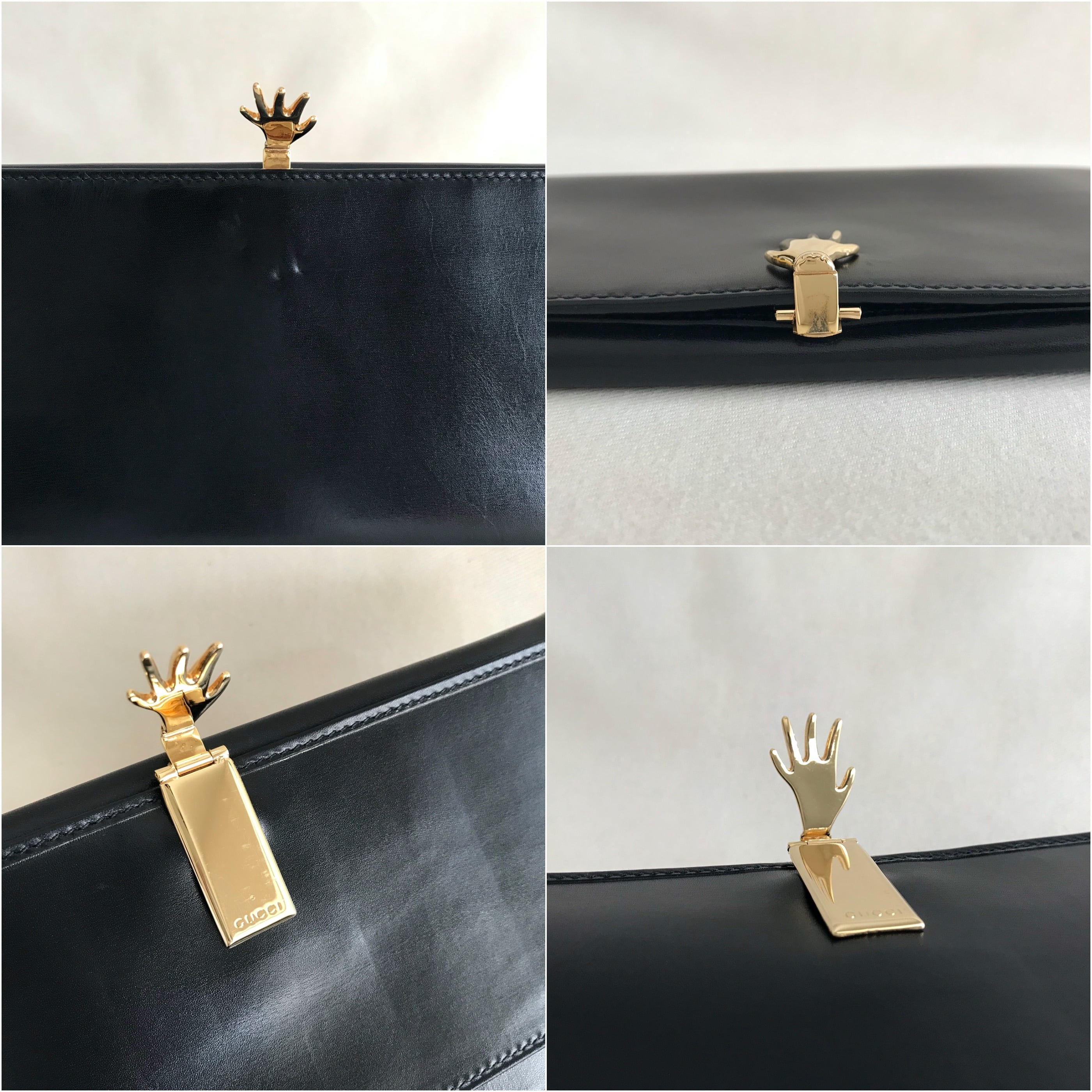 ☆ 80s vintage ☆ オールドグッチ ☆ ハンドモチーフ ☆ 長財布