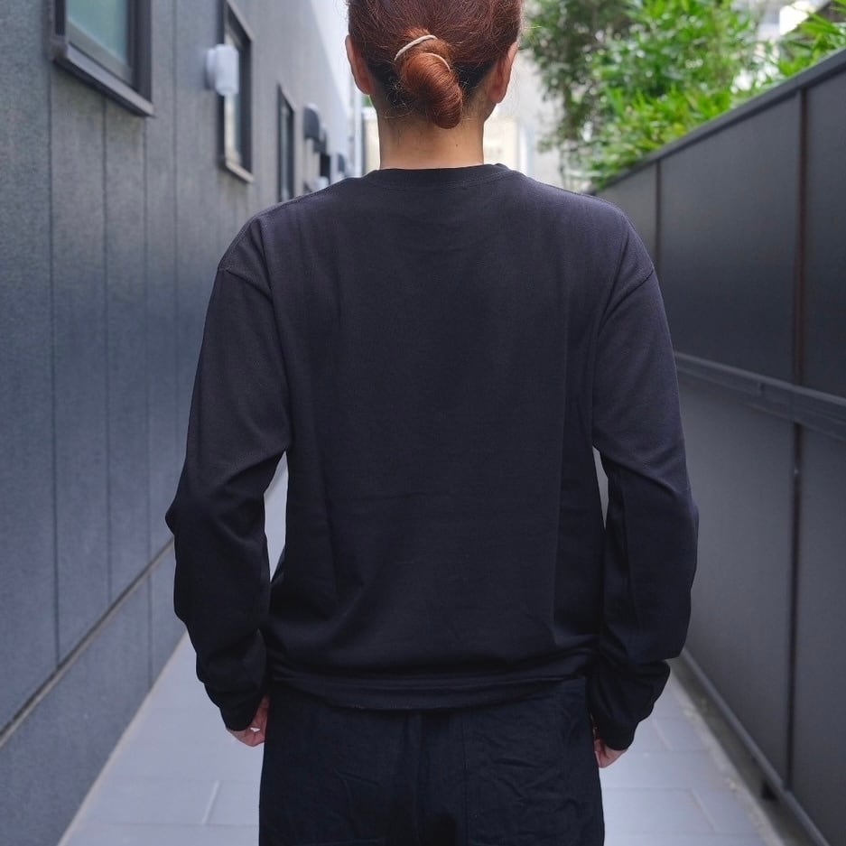 COMOLI(コモリ) / コットンジャージ長袖Tシャツ-BLACK-(C03-05011) | Debby