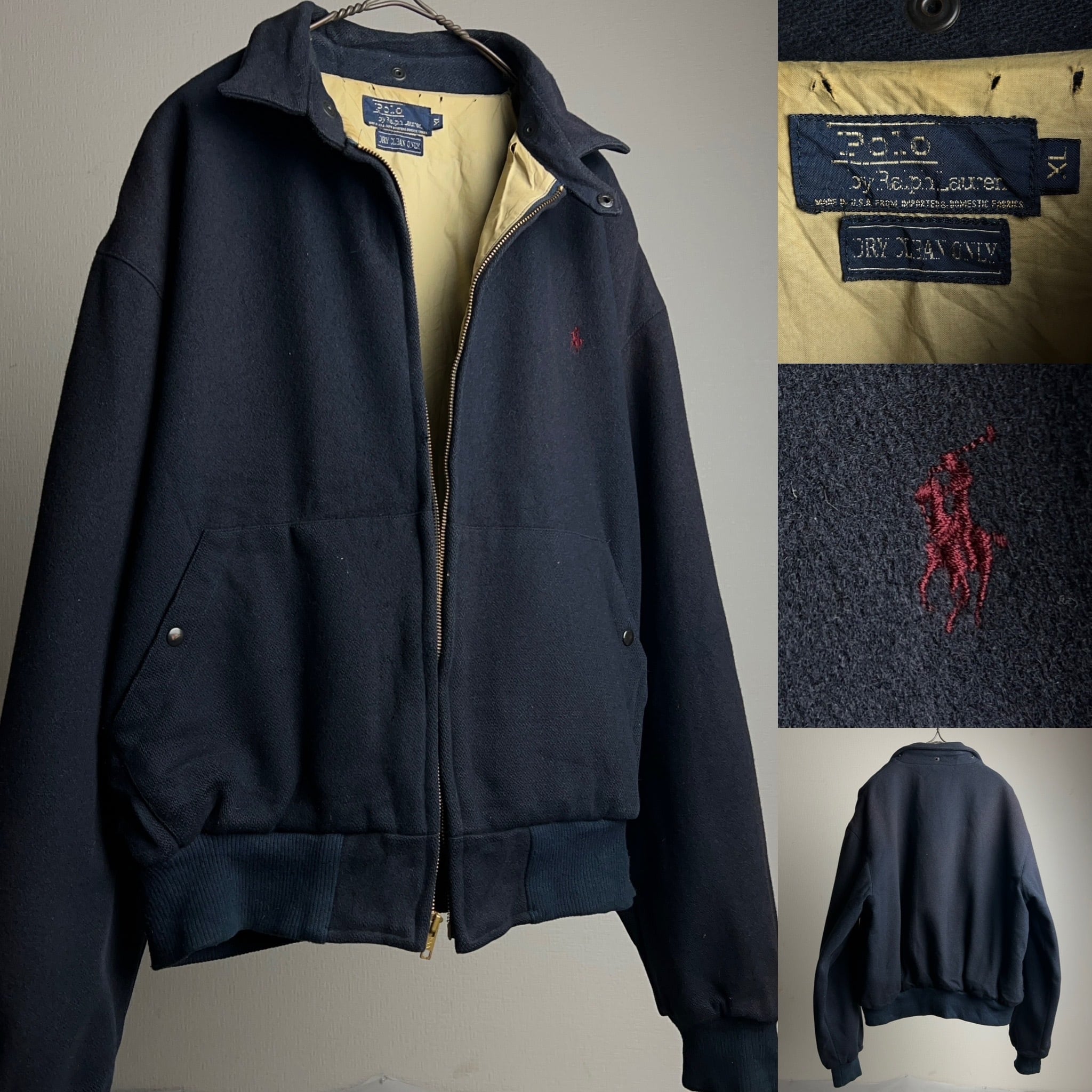 80's~90's Polo by Ralph Lauren Wool Blouson USA製 SIZE XL 80年代