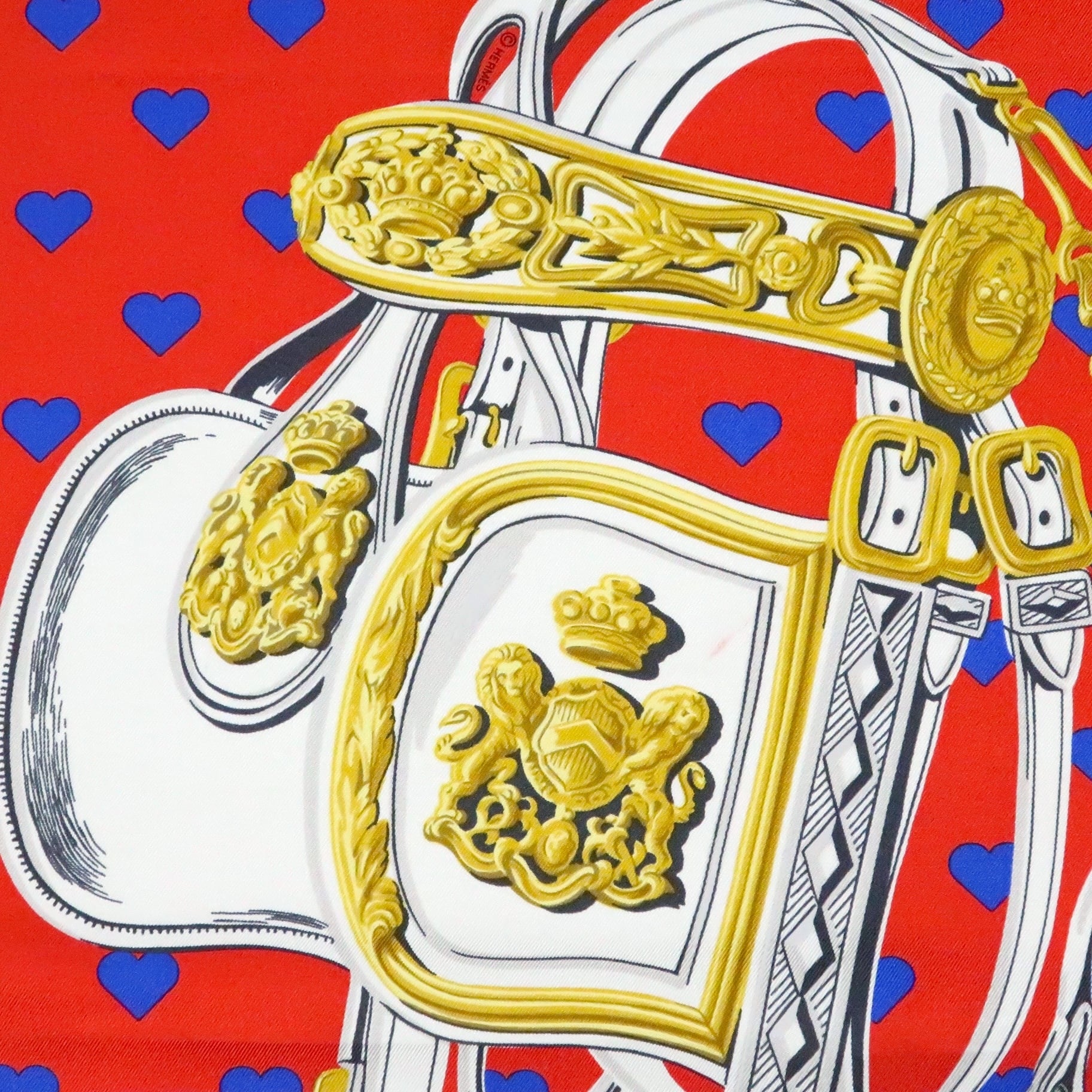 エルメス HERMES/スカーフ カレ90 ブリッド・ドゥ・ガラ・ラブ BRIDES