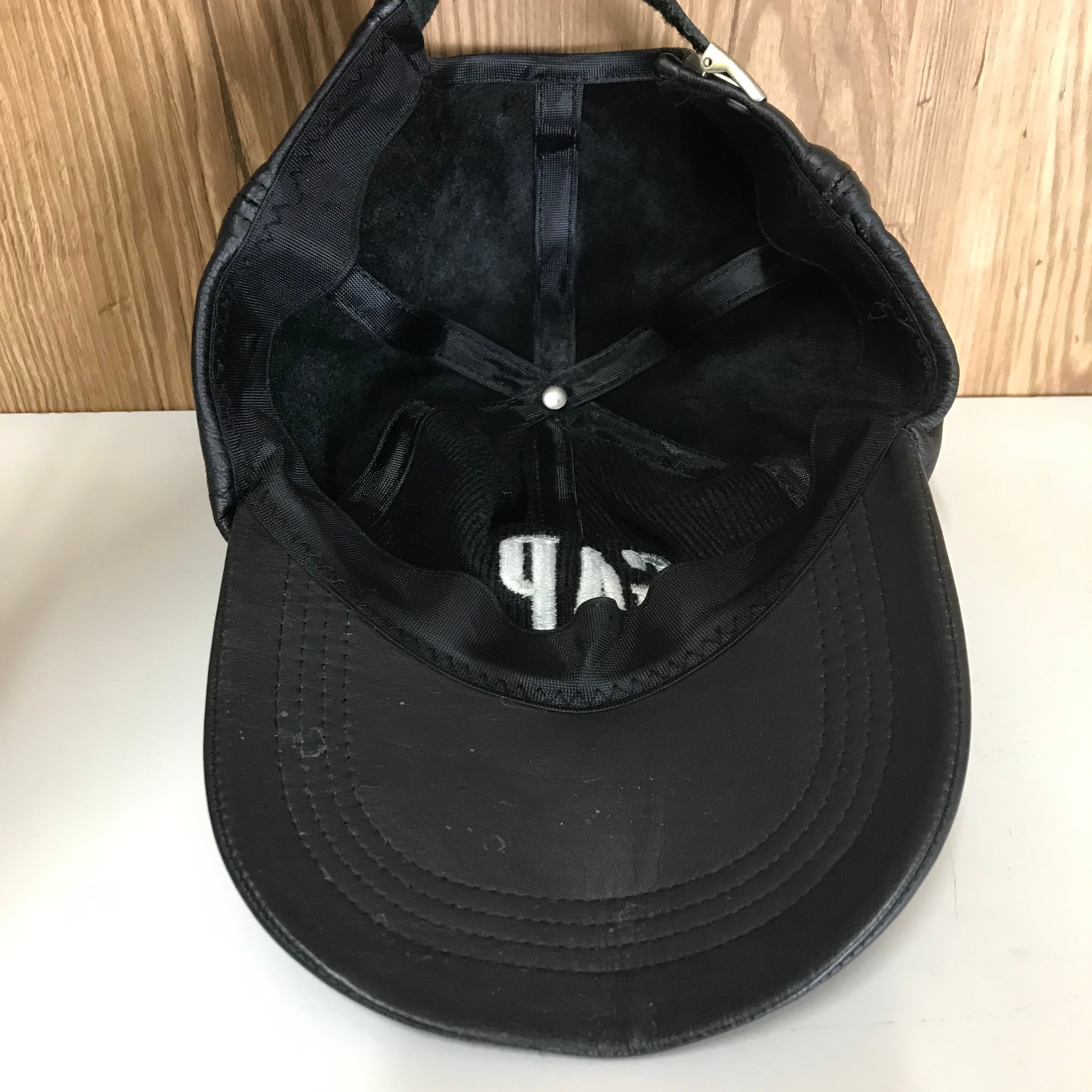 90s VINTAGE OLD GAP オールレザー キャップ 帽子 90年代 オールド