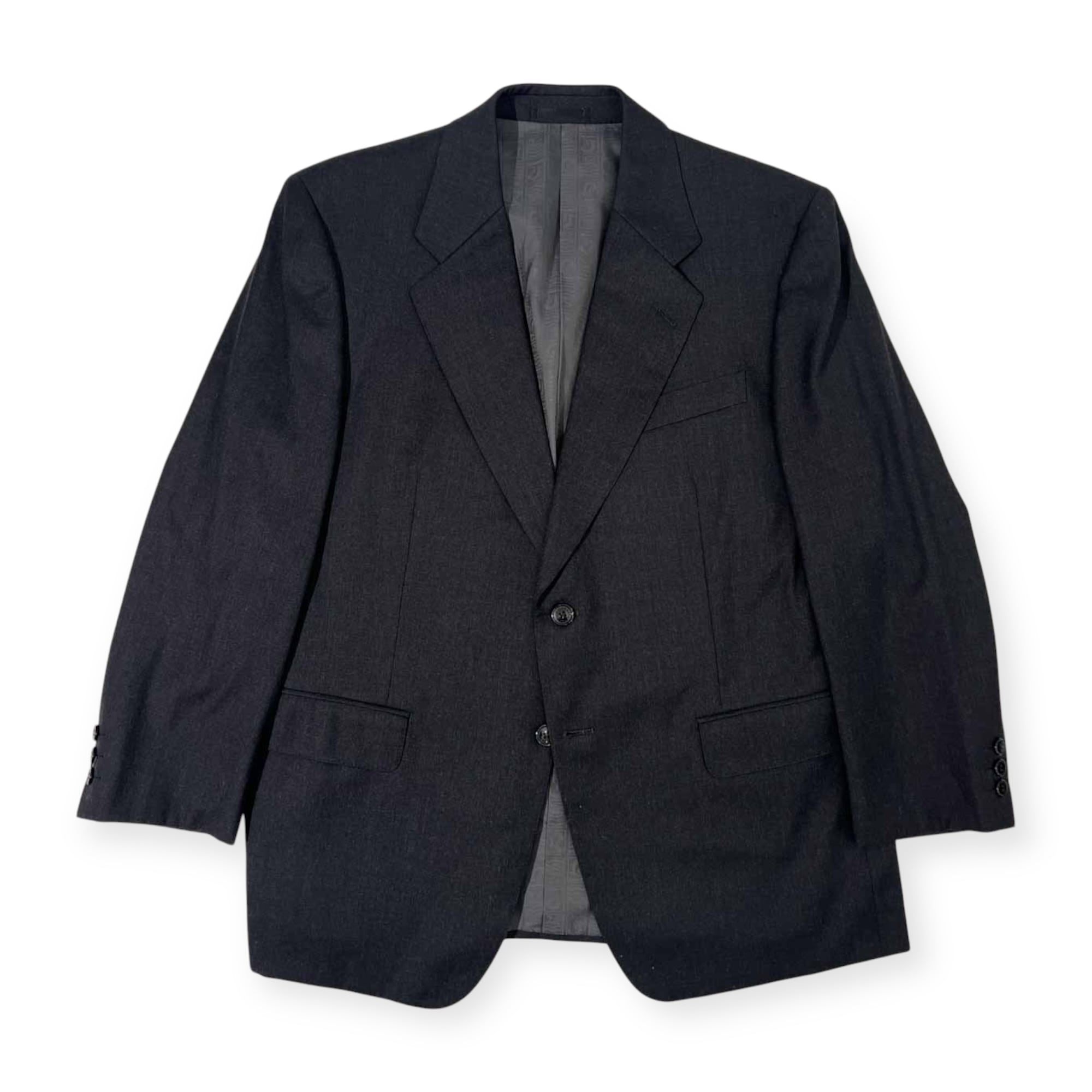 80s 90s 上下 LANVIN ランバン CLASSIQUE ウール セットアップ スーツ