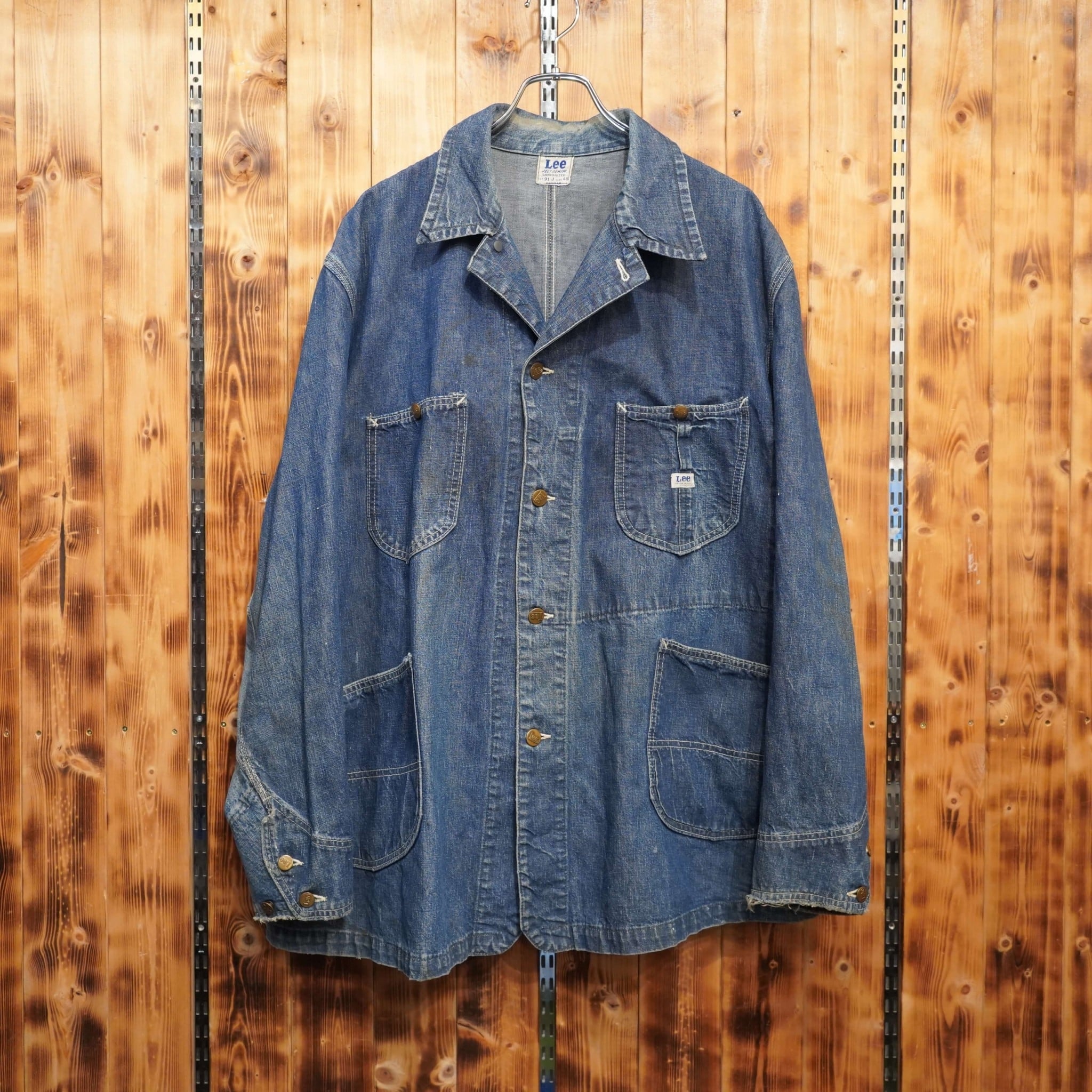 40s〜50s オリジナル lee 91-J カバーオール size48 希少ビッグサイズ