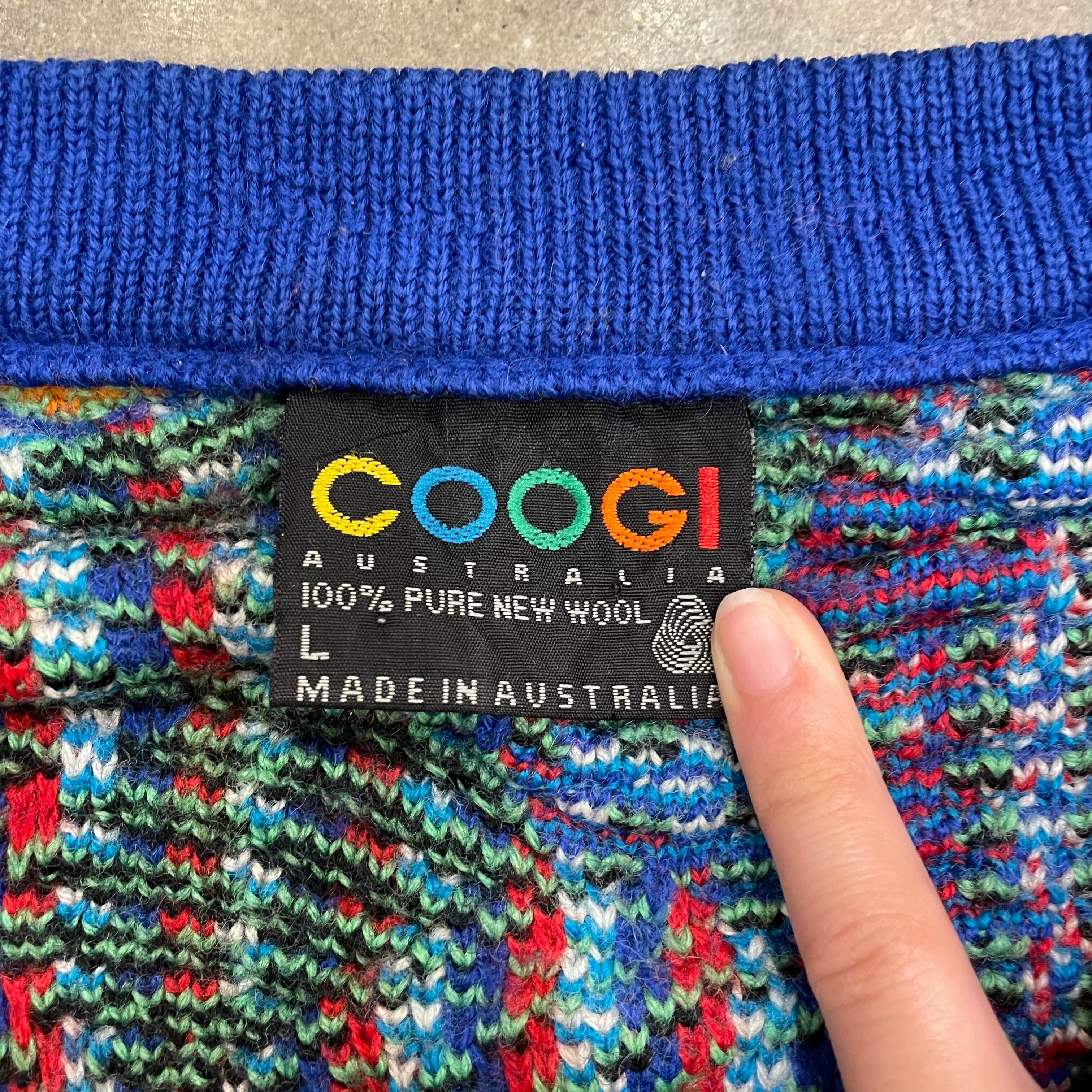 美品coogiクージー COOGI 100%ウール ニットセーター Mサイズ ウール
