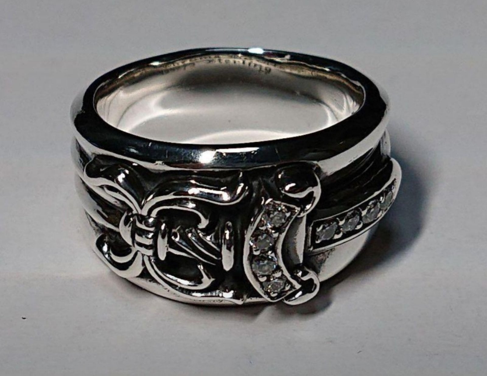 CHROME HEARTS クロムハーツ ダガーリング ダイヤモンド入り
