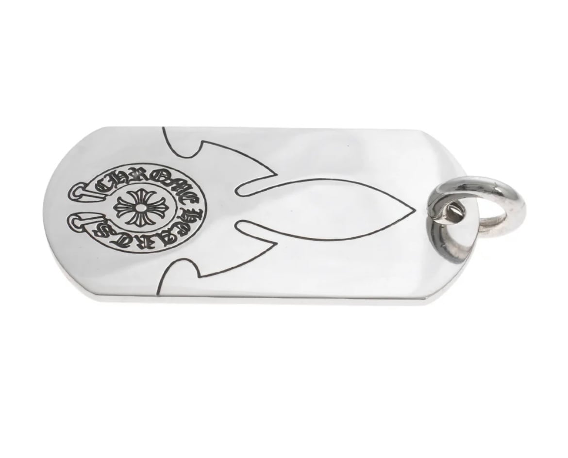 CHROME HEARTS クロムハーツ ラージフレアニー ドッグタグ ネックレス