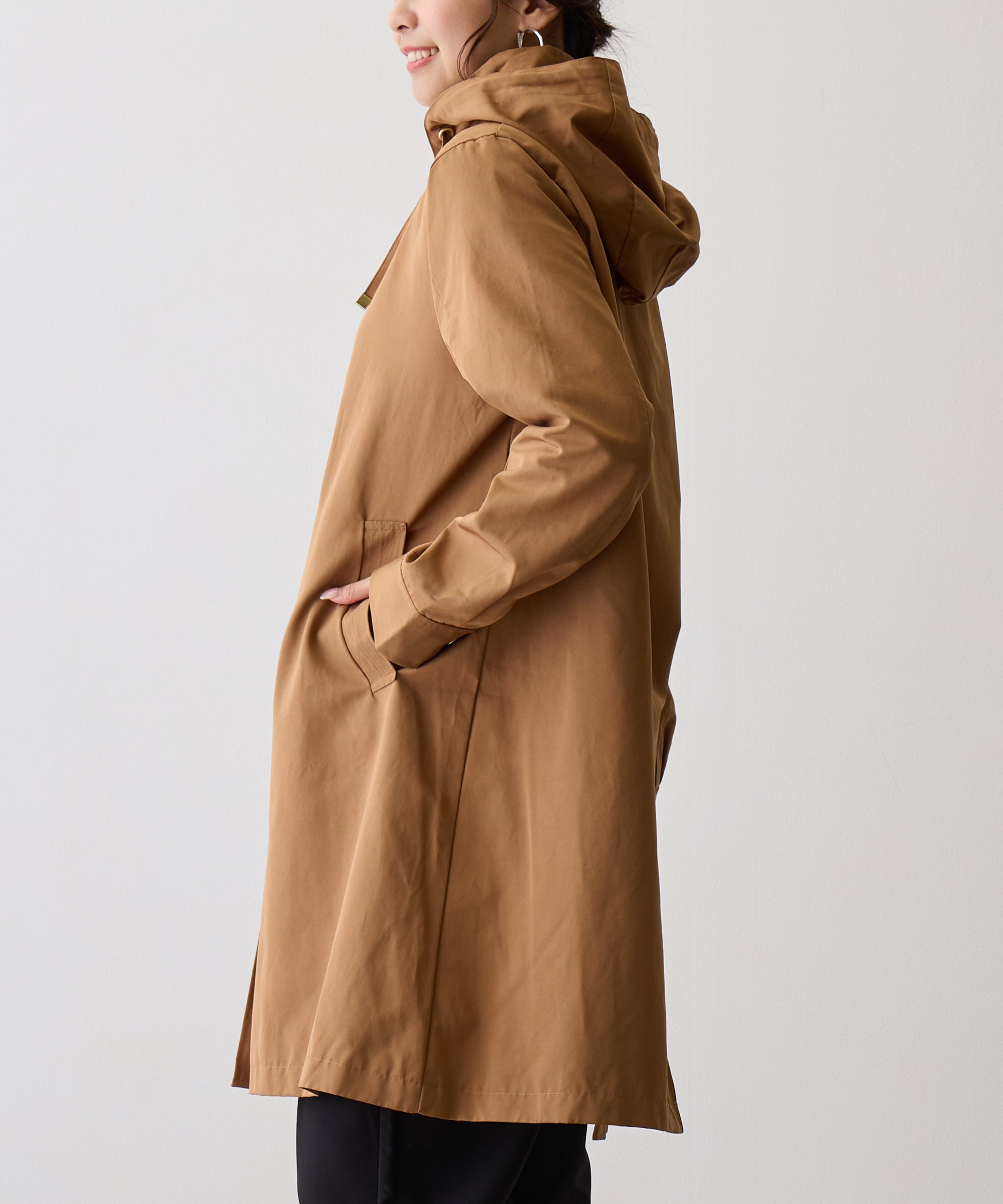 No.23501 グログランロングコート Mocha | エルキカク