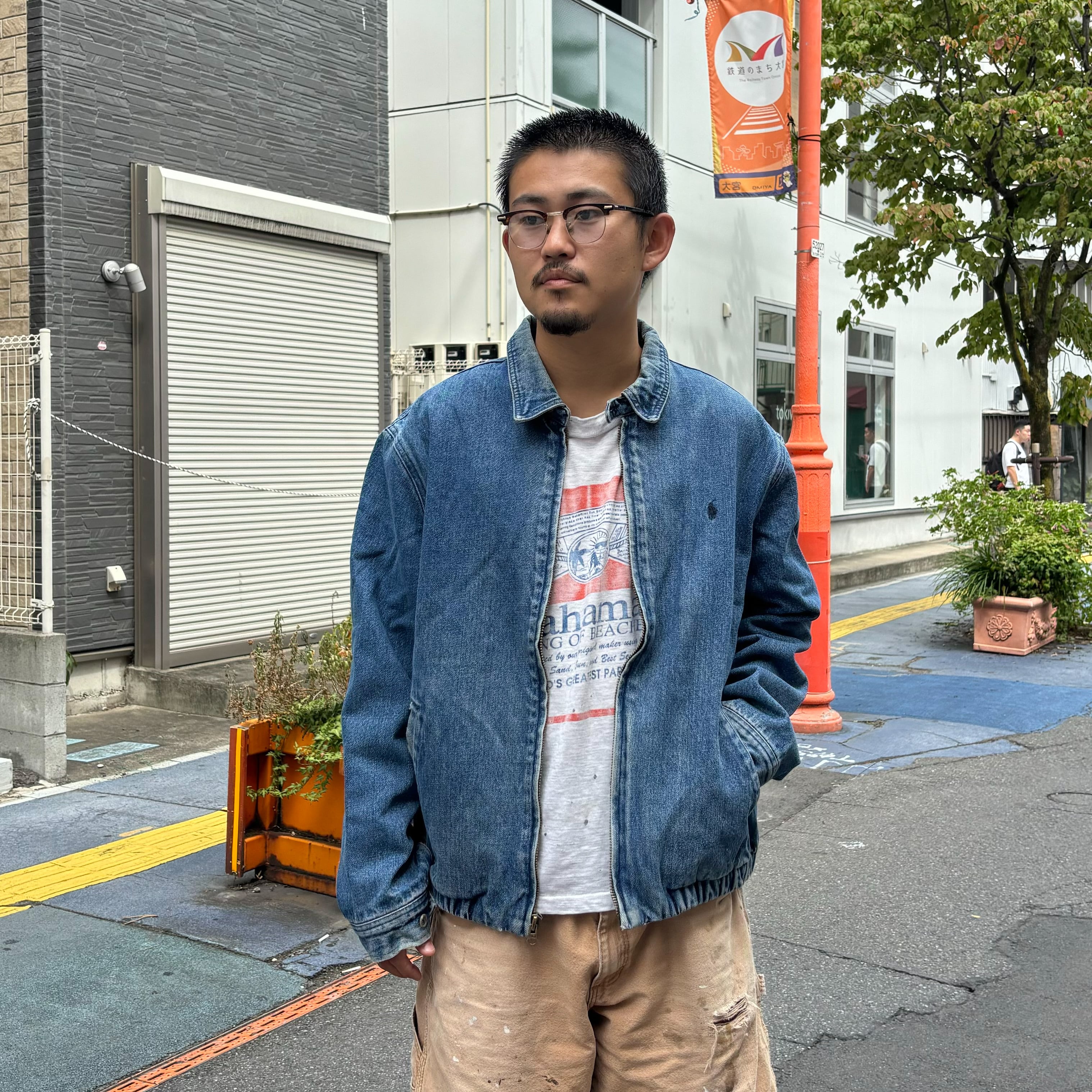 希少✨90s ポロラルフローレン スイングトップ 裏ボア ポニー オール