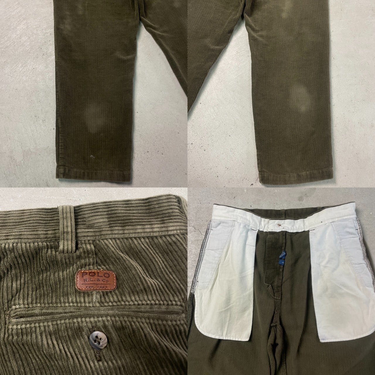 90年代 Polo by Ralph Lauren ポロバイラルフローレン 太畝