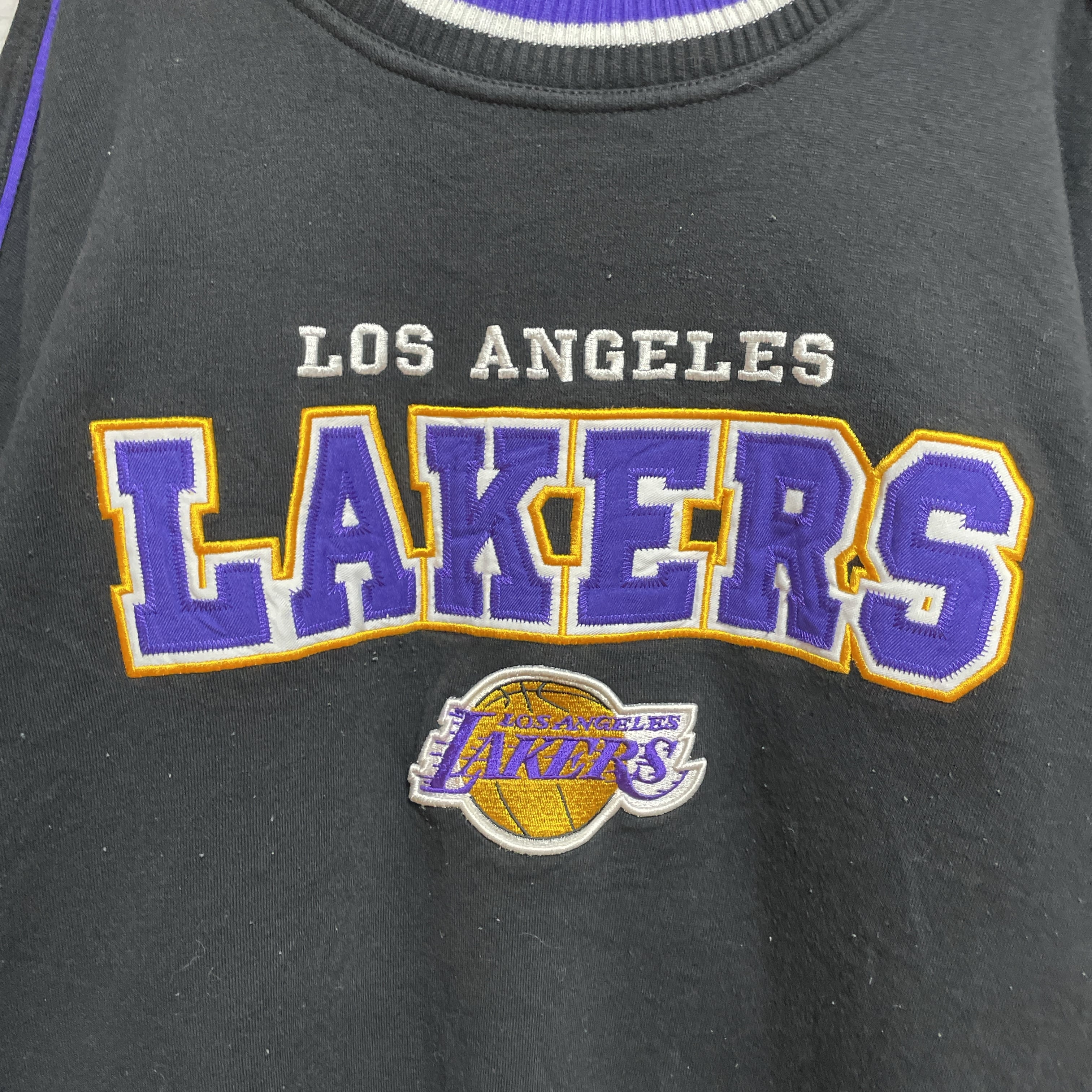 Lee×NBA】90s スウェットトレーナー デカロゴ刺繍 ロサンゼルス