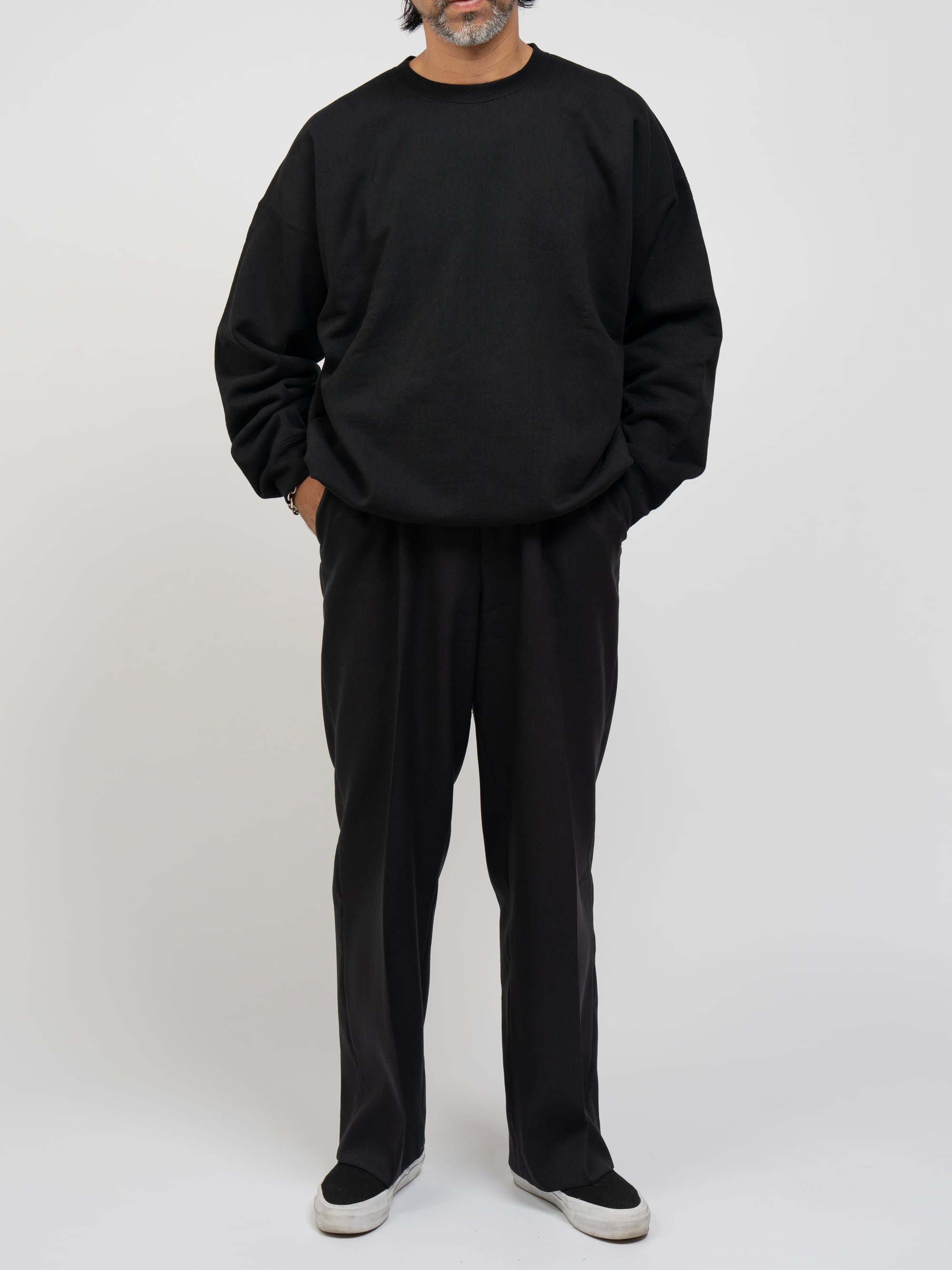 Original Fabric Basic Crew Neck Sweat (top gray) | OVY