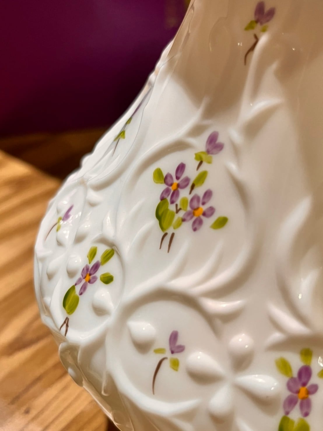 Fenton フェントン シルバークレストのフリルが可愛い 大きな花瓶