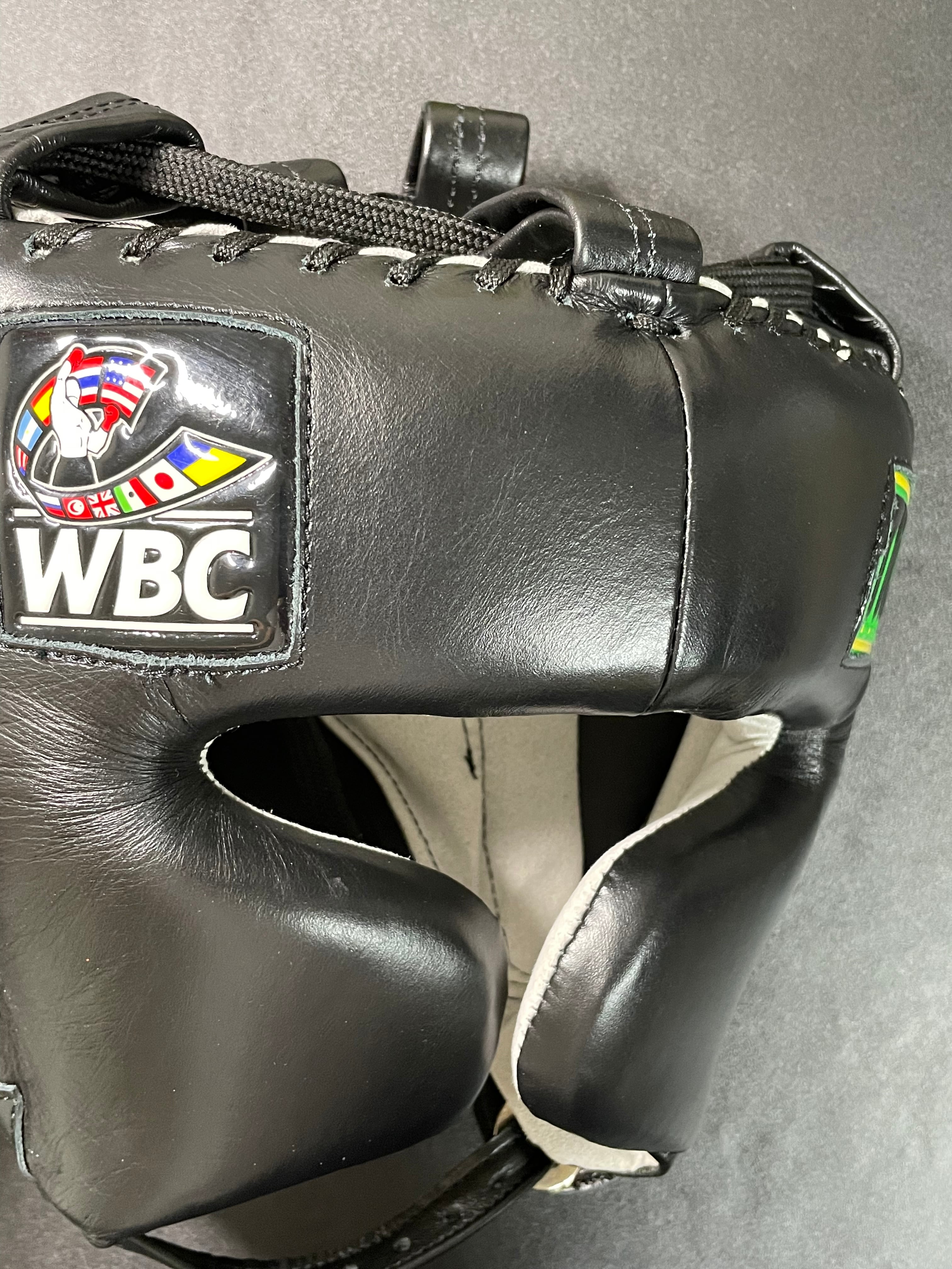 TITLEタイトルWBCヘッドギア ブラックSparring Headgear | ボクシング