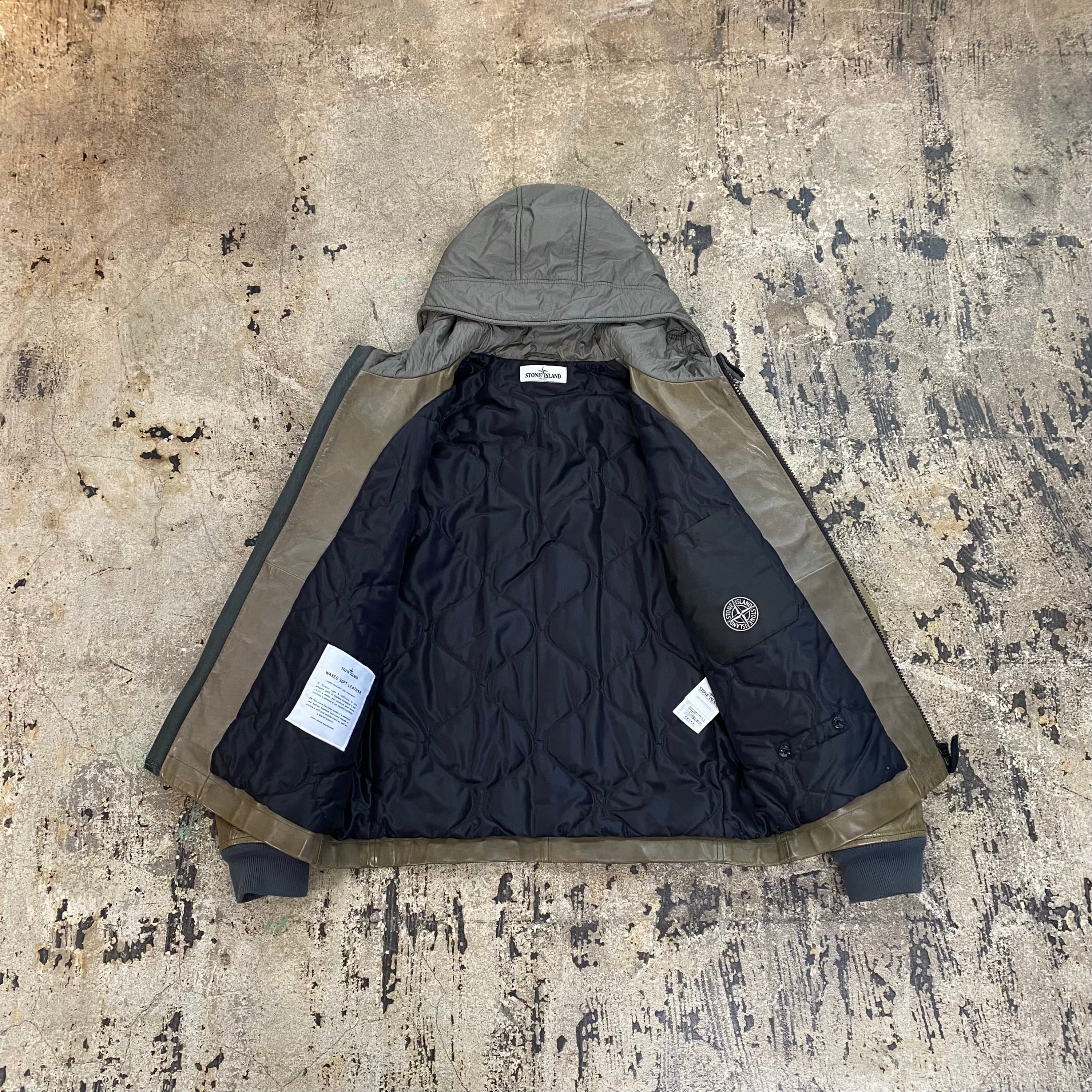 STONE ISLAND 2013 WAXED SOFT LEATHER JACKET | GALAXIES
