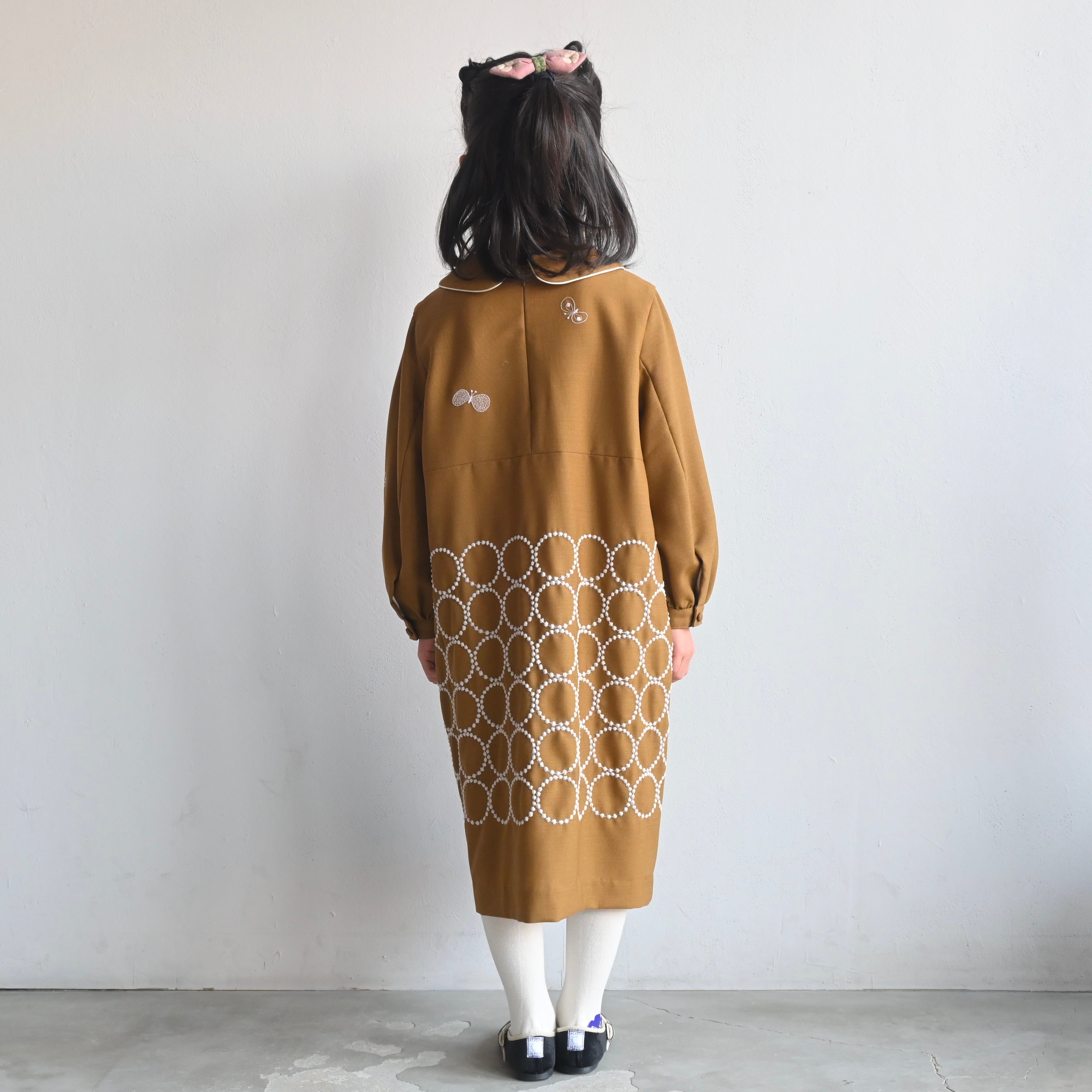mina perhonen 2024AW》tambourine × choucho ワンピース / brown