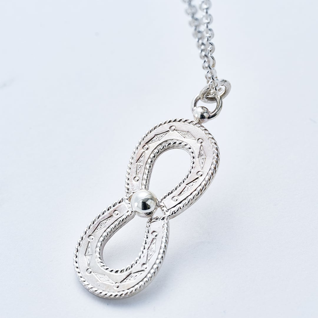 C-046 Spirit Horseshoe necklace (double) (70cm) | WAKAN SILVER