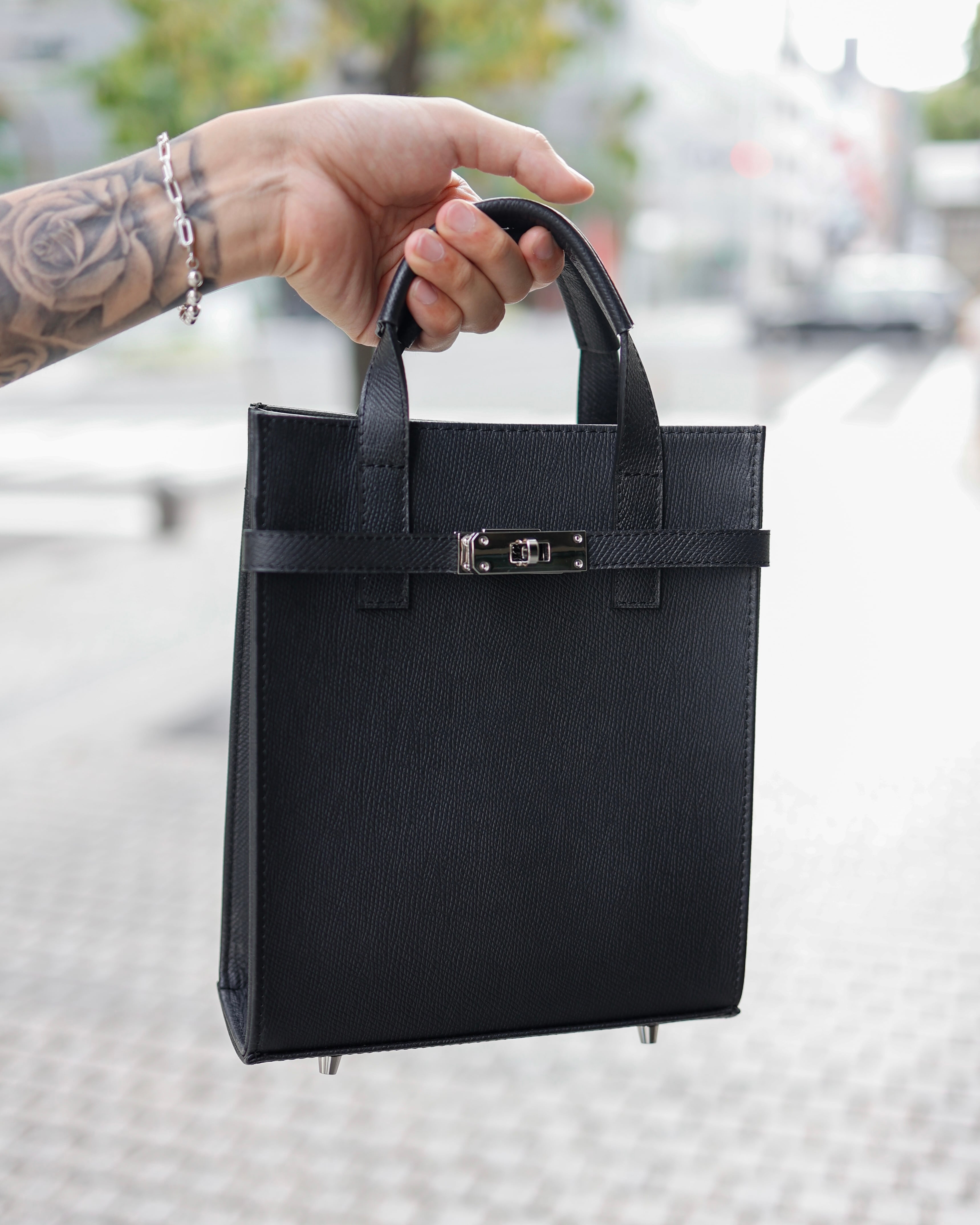 即納在庫追加】A-croire Metal Leather Mini Totebag【EUROKENVY