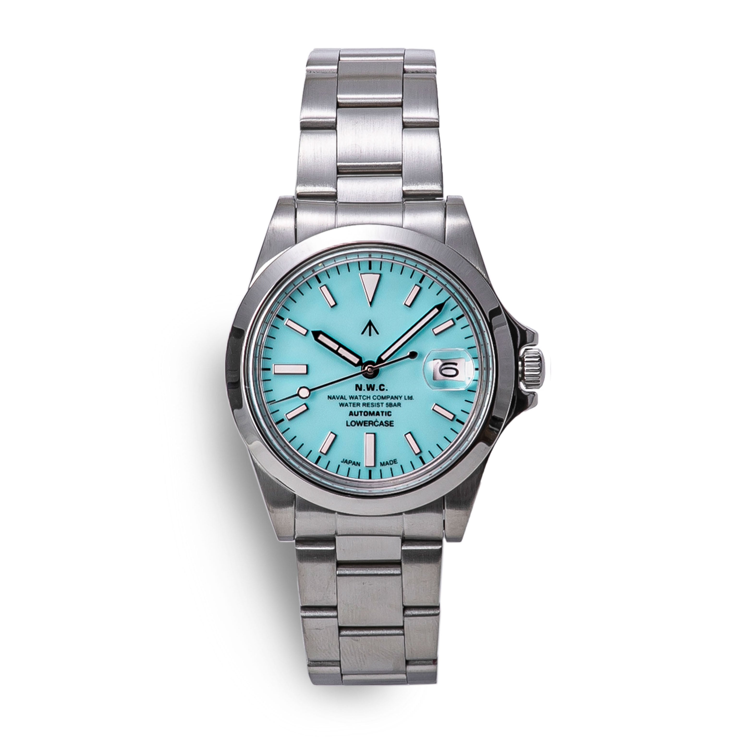 Naval Watch Produced By LOWERCASE FRXA010 Turquoise Mechanical S/S