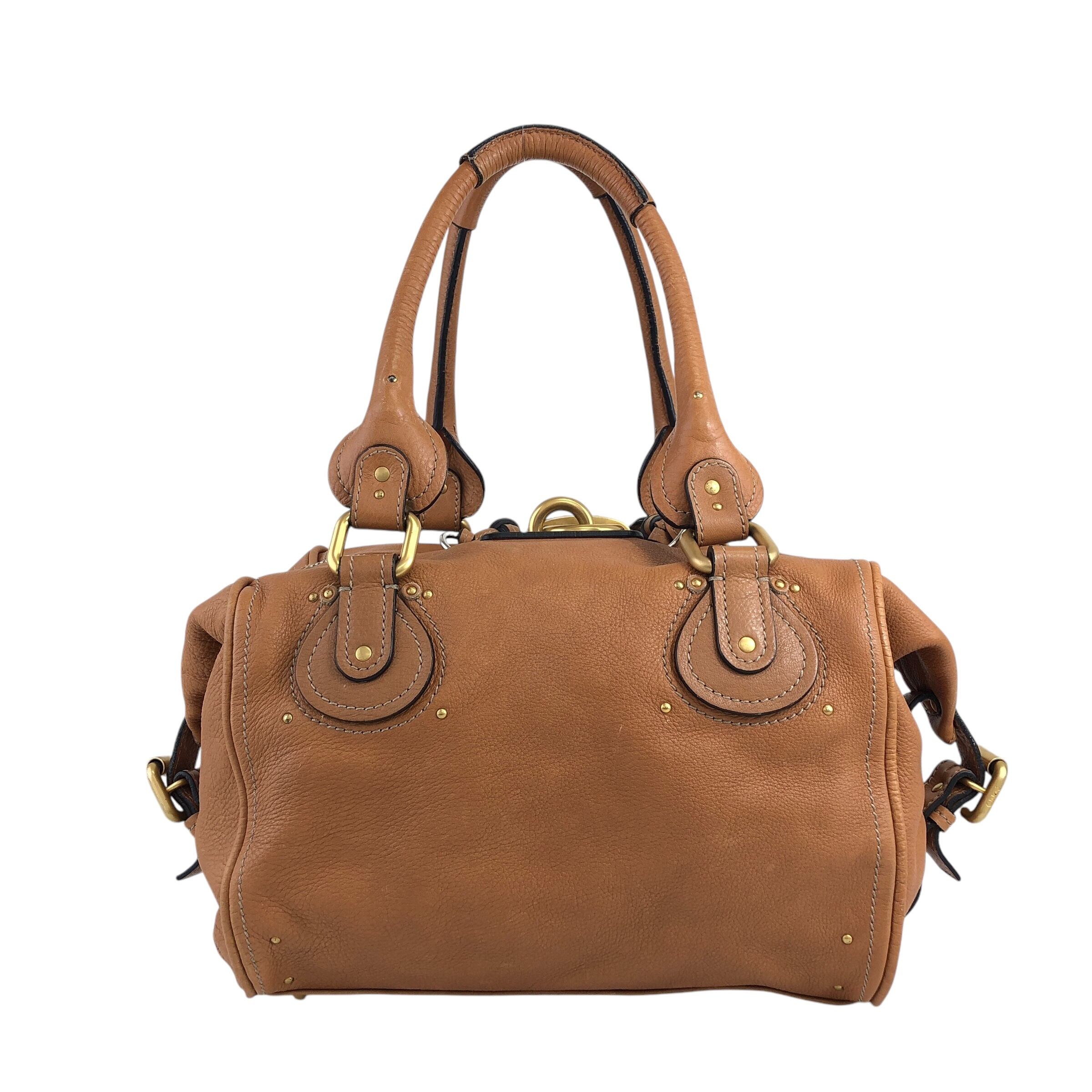 Chloe クロエ ハンドバッグ ブラウン パディントン レザー vintage