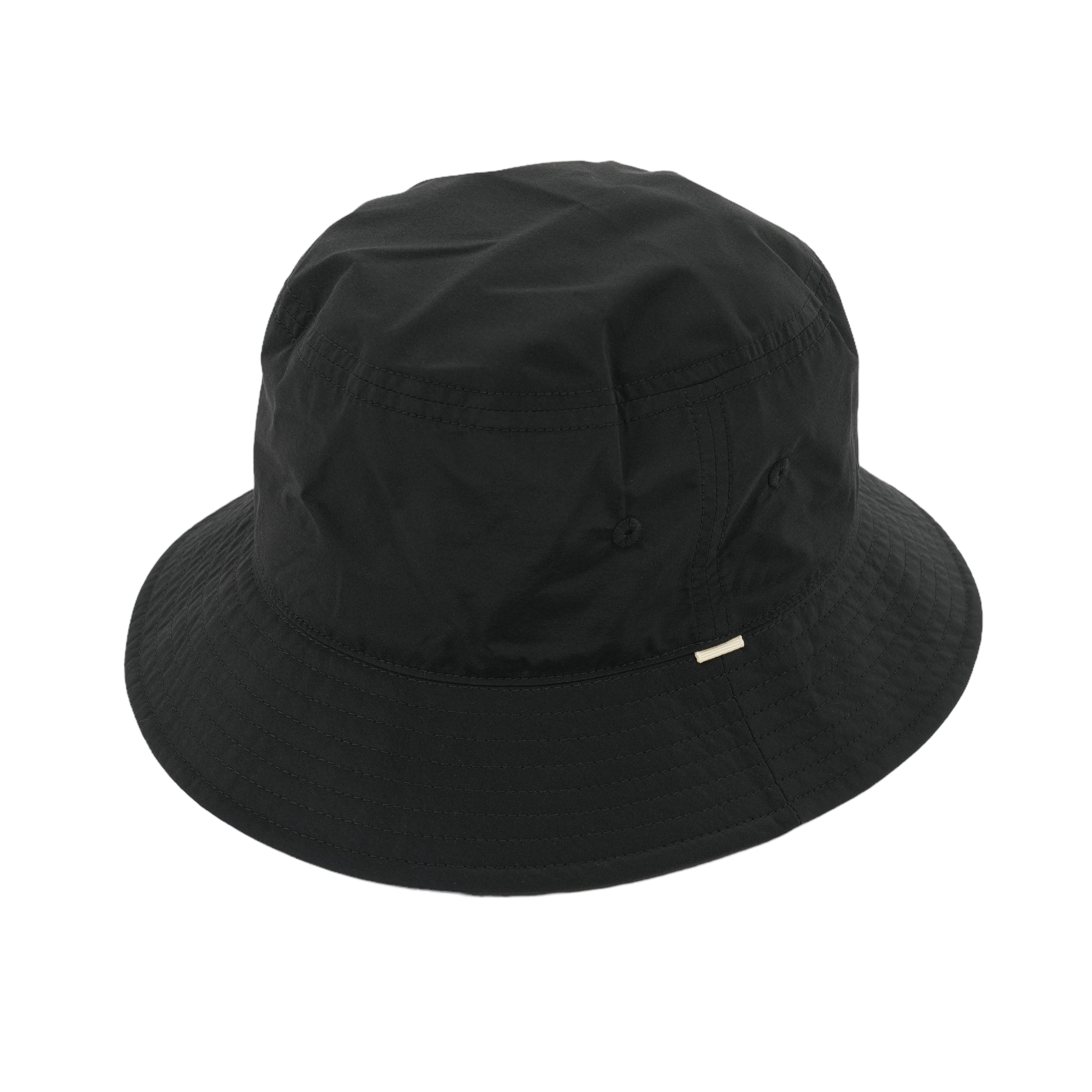 Cotton Nylon Water-Repellent Bucket Hat (black) | OVY