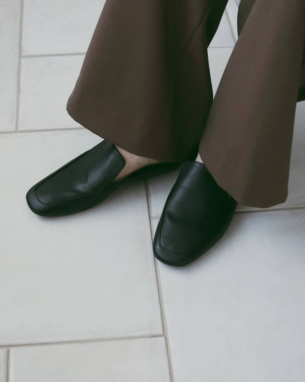 anuke 】Ecoleather Flat Loafers | valance 福井｜レディース