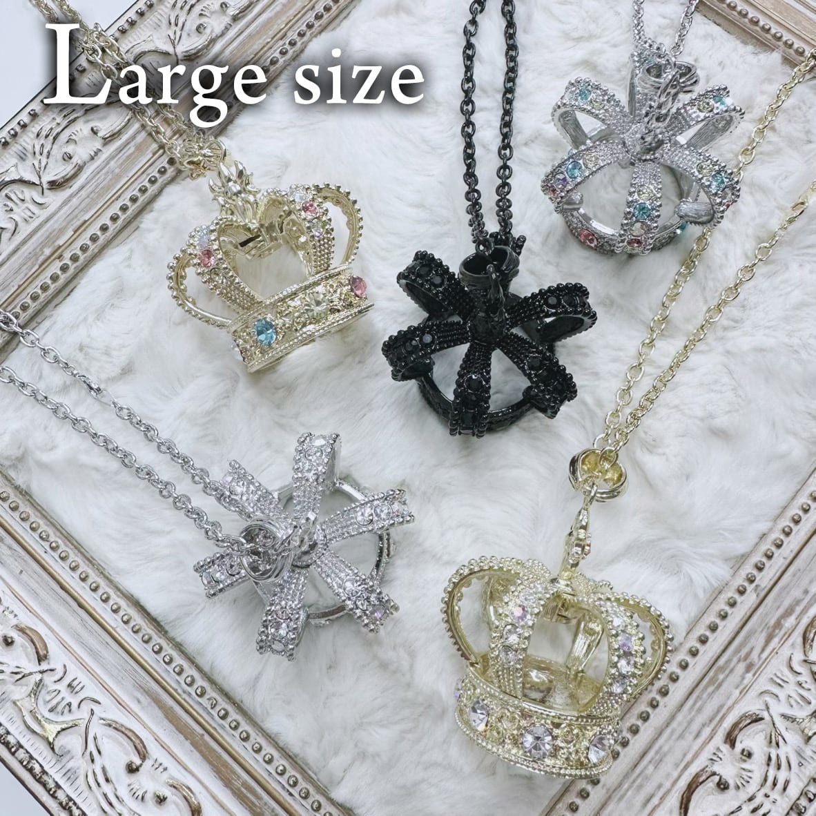 BSN-006】ビッグクラウンネックレス | 原宿 竹下通り アクセサリー