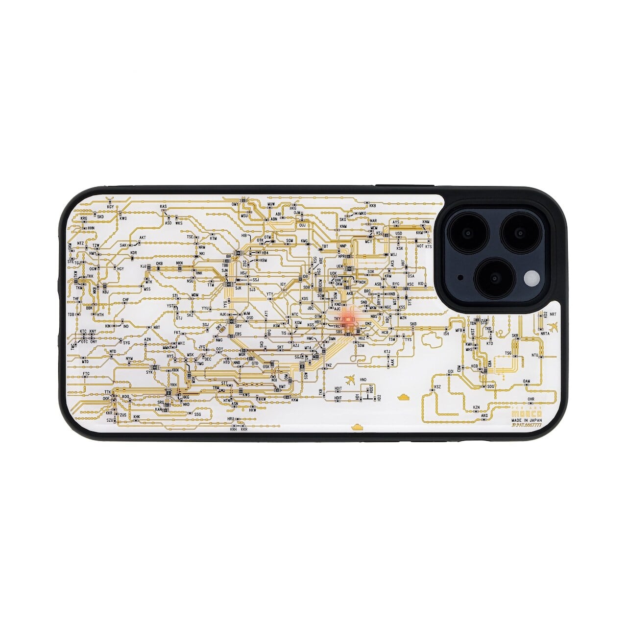 FLASH 東京回路線図 iPhone 12 / 12 Pro ケース | PCB ART moeco
