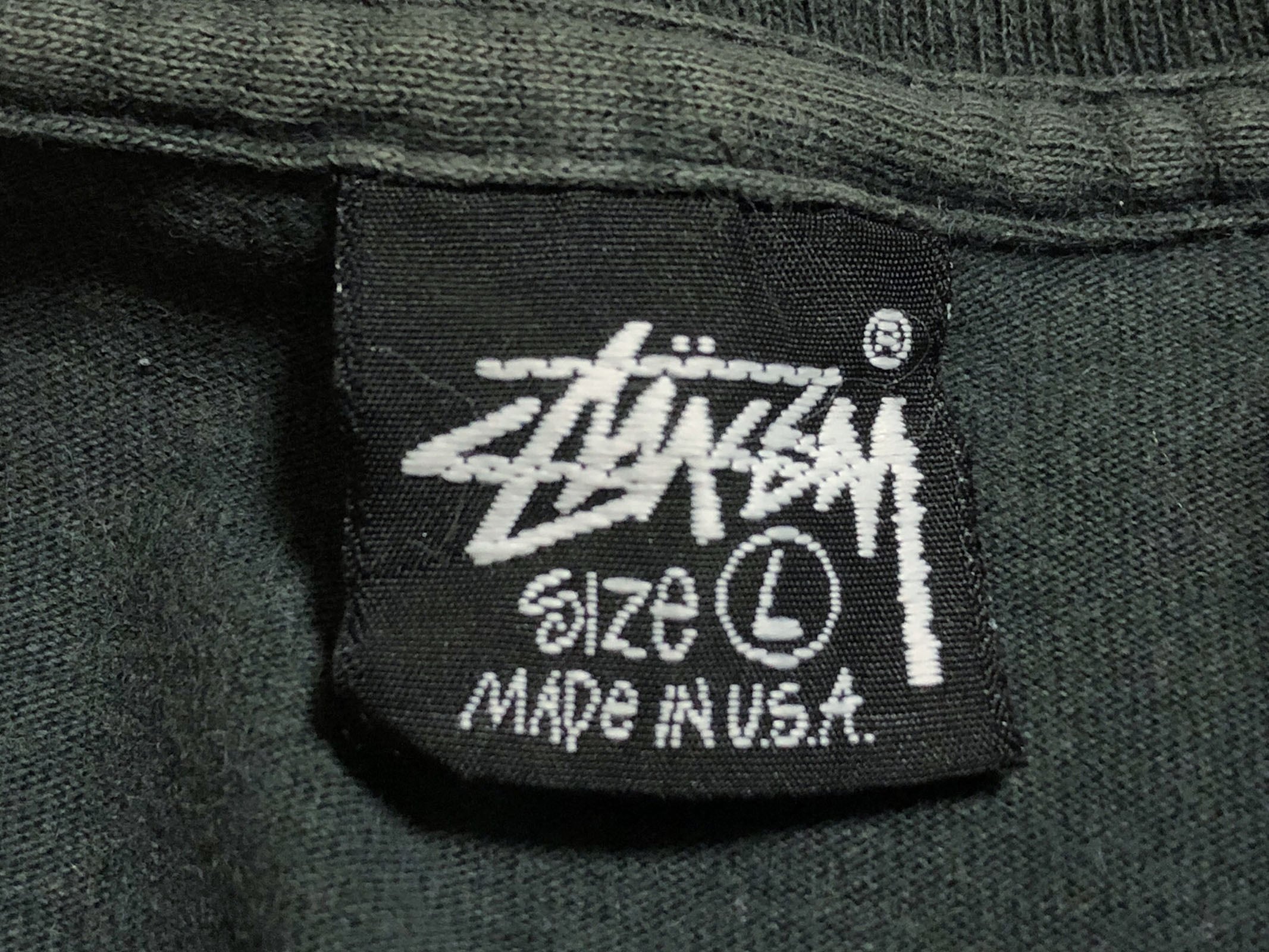 80s 黒タグ オールド ステューシー STUSSY スーパースター Tシャツ【L