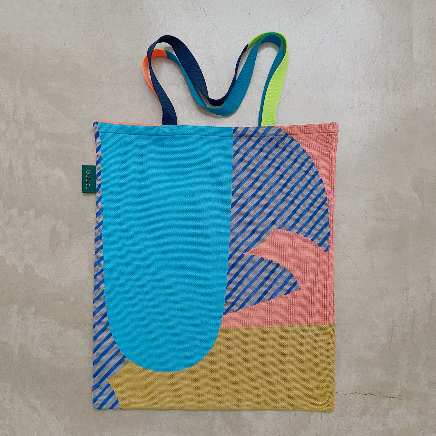 MASARU SUZUKI】鈴木マサル PIPING KNIT TOTE BAG PAPER LEAF