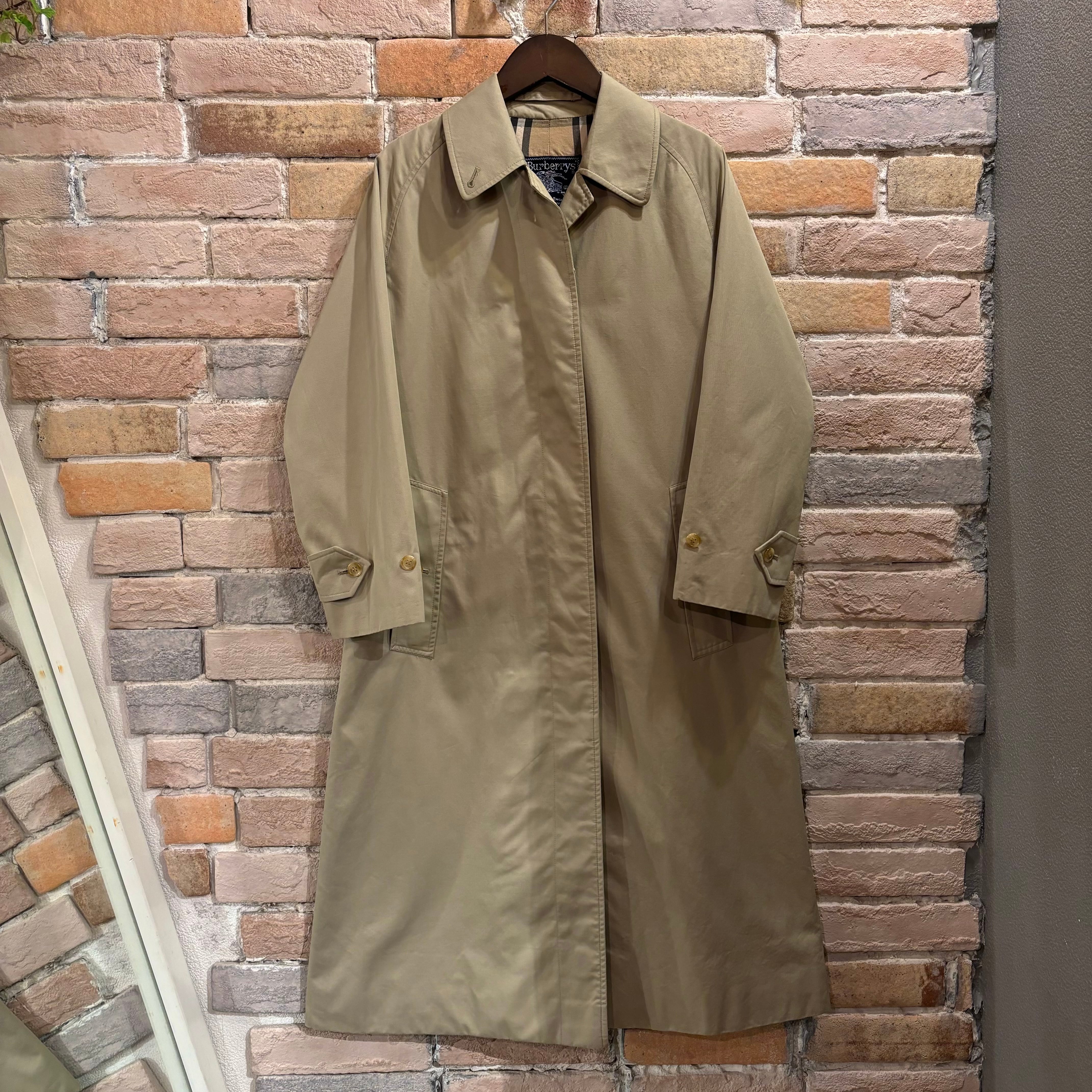 Burberry Ladies 1枚袖 小さめサイズ コットン100% ステンカラーコート