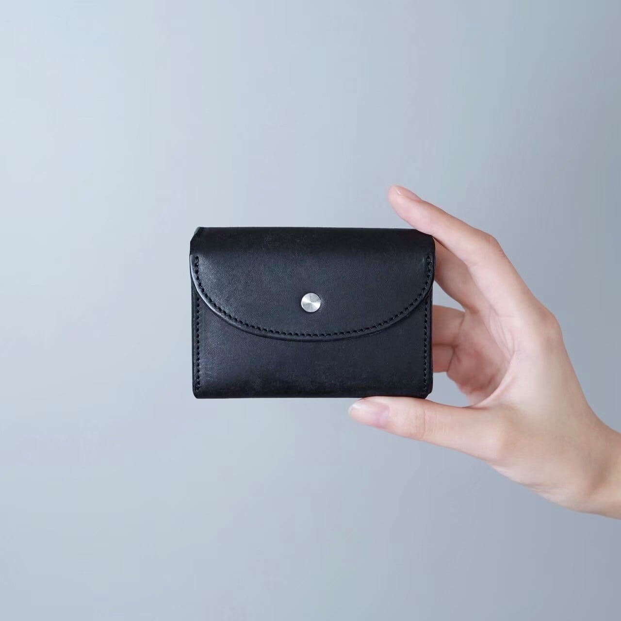 Iru×IKENOHATA GINKAWATEN】PUEBLO LEATHER COMPACT WALLET / 受注生産