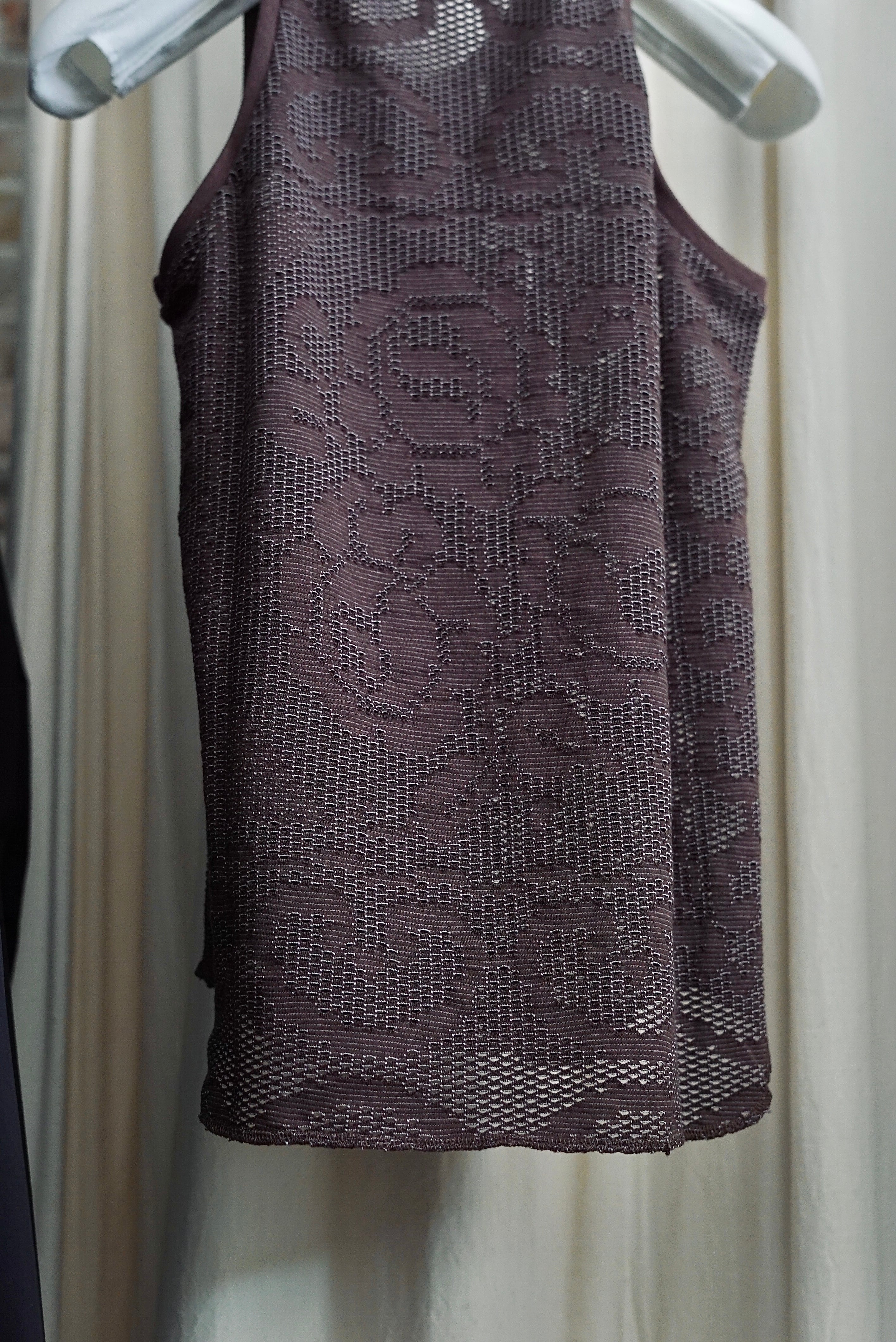 jonnlynx / mesh flower tank (white brown) | JUQUI Online