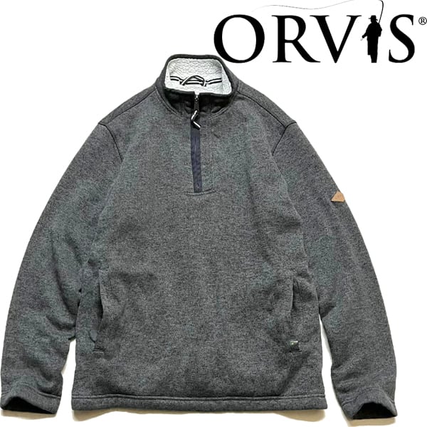 1点物◇オービスORVISスナップTハーフジップリースジャケット古着