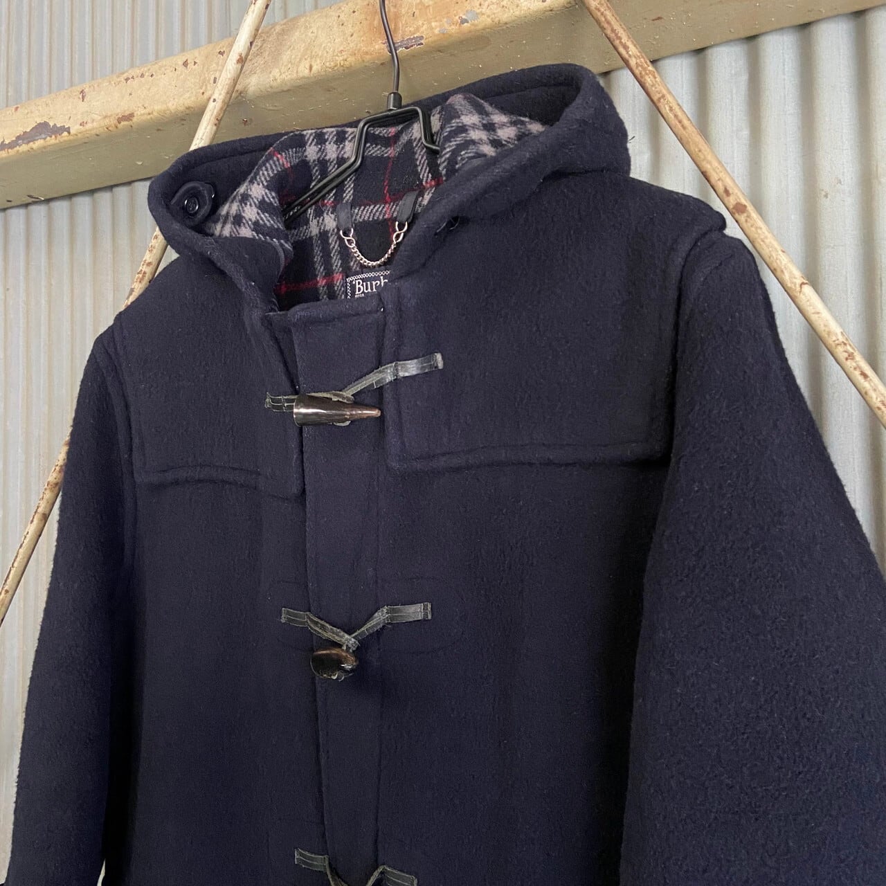 ヴィンテージ 英国製 Burberry's バーバリー メルトン ダッフルコート