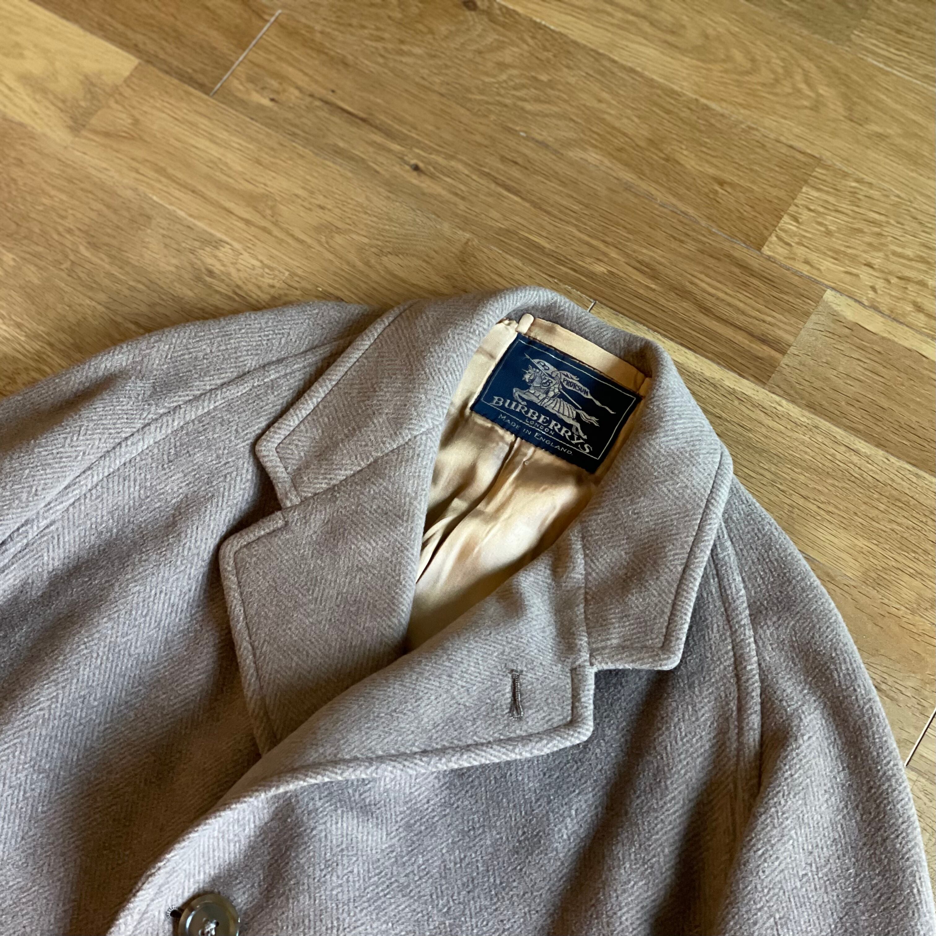 BURBERRYS 1940年代 バルマカーンコート 肉厚ウールヘリンボーン