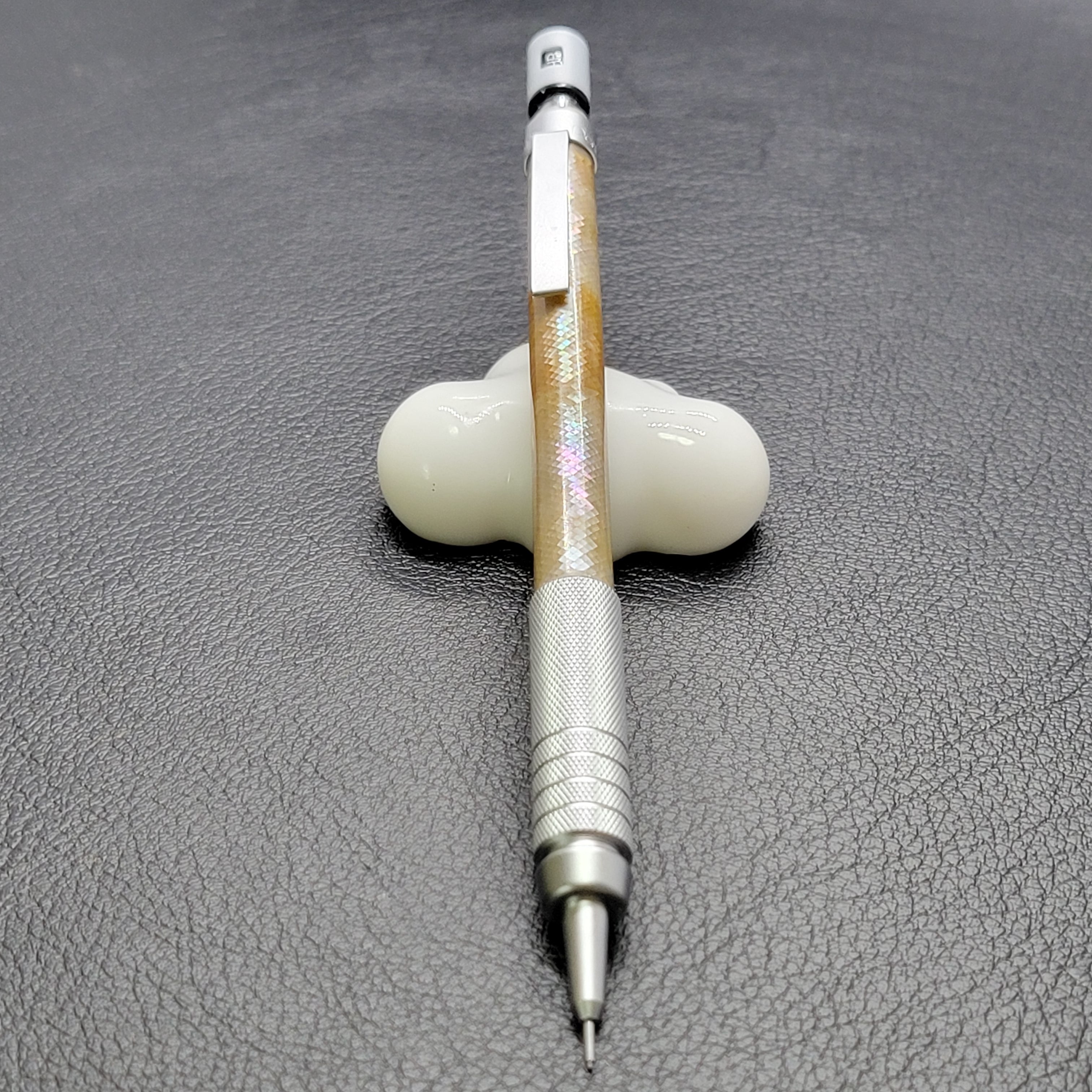 シャープペン0.5mm 桃蝶貝+レジンカスタムAS8 | MOKU工房