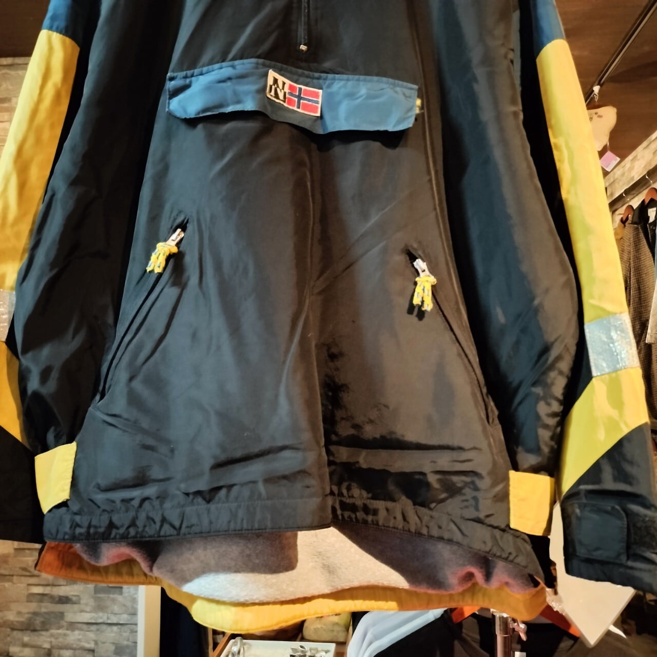 NAPAPIJRI 90s ハーフジップ ナイロンジャケット マウンテンパーカー