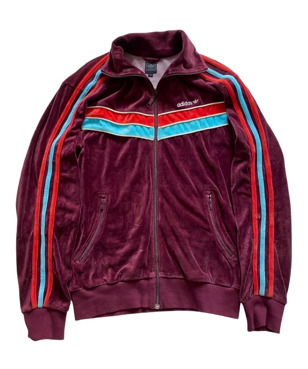 00s adidas ベロアジャージ トラックジャケット 古着 | ゆるい古着屋ichie