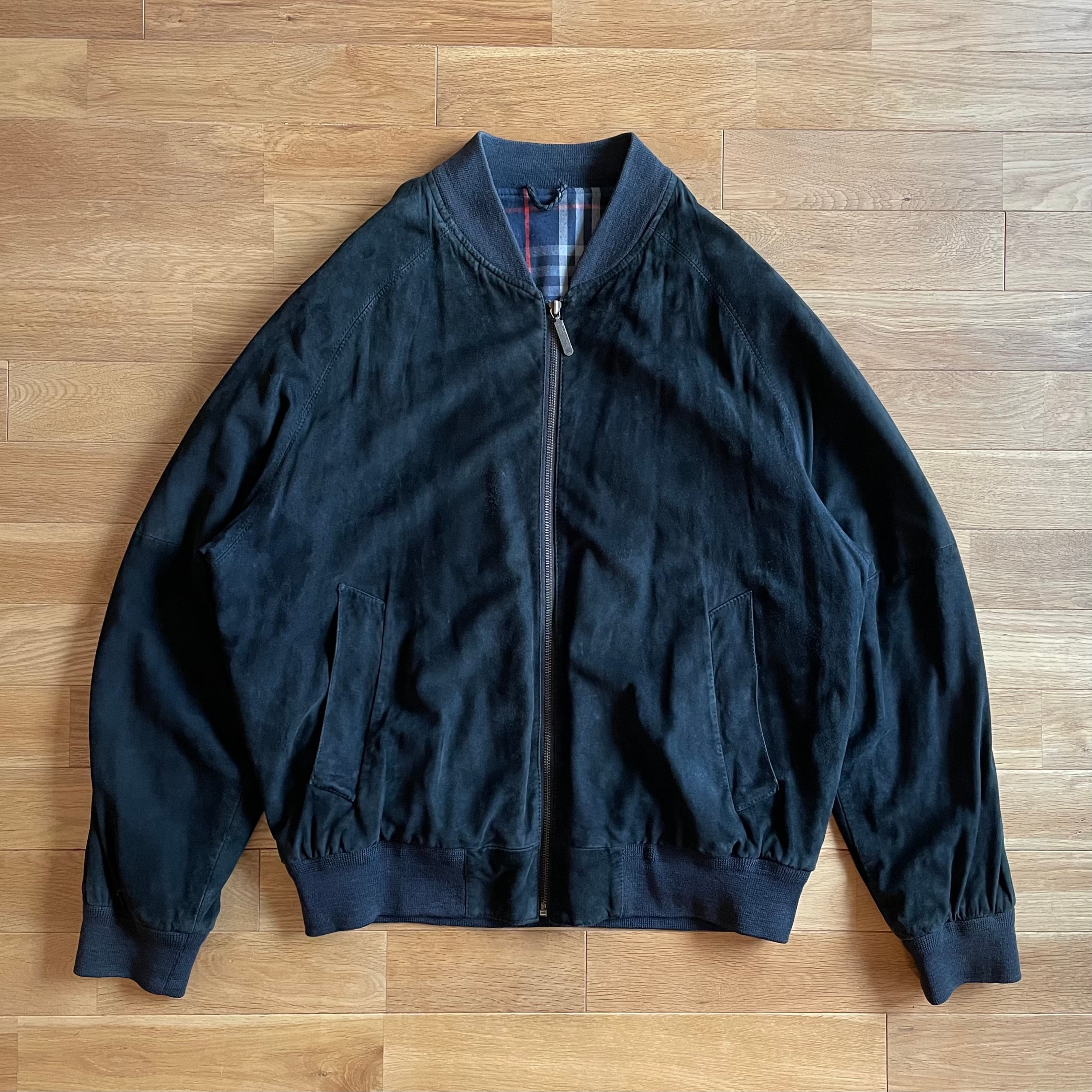 BURBERRYS レザーボンバージャケット ブルゾン スウェード