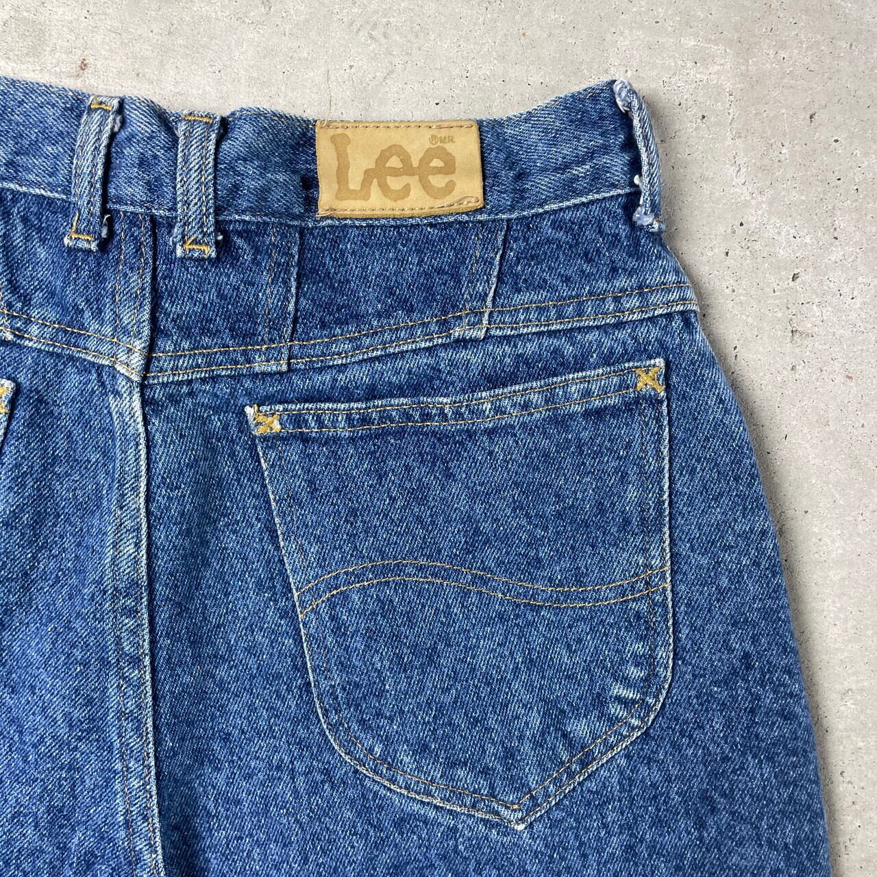 90年代 Lee リー デニムパンツ テーパード ケミカルウォッシュ ハイ