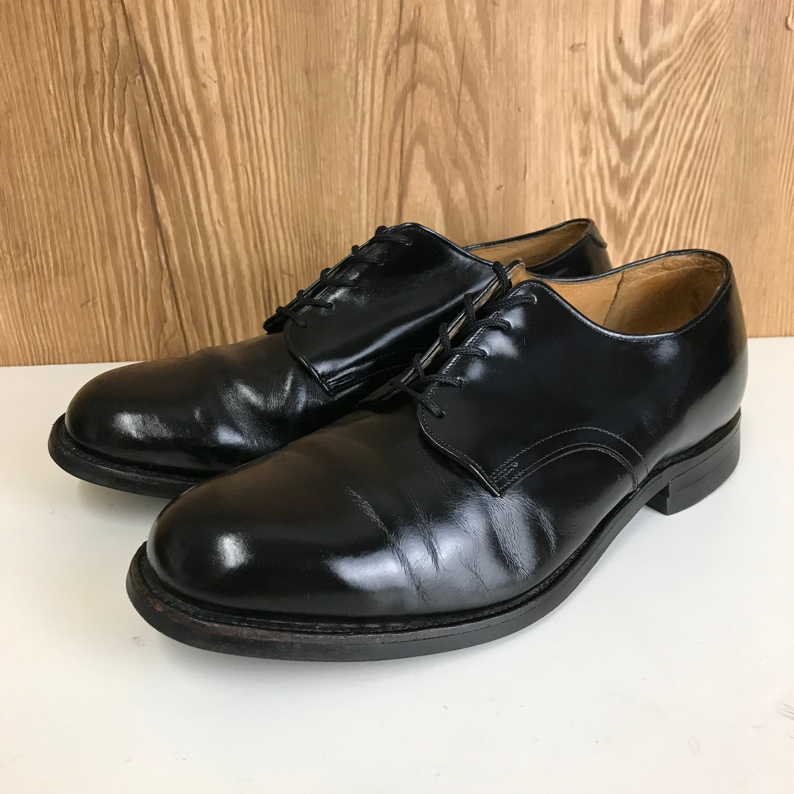80s U.S.NAVY サービスシューズ レザー 革靴 メンズシューズ US 9 1/2