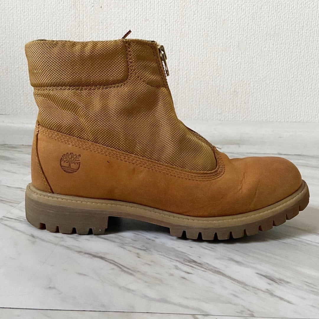 00s made in usa timberland × woolrich zip up suede leather boots