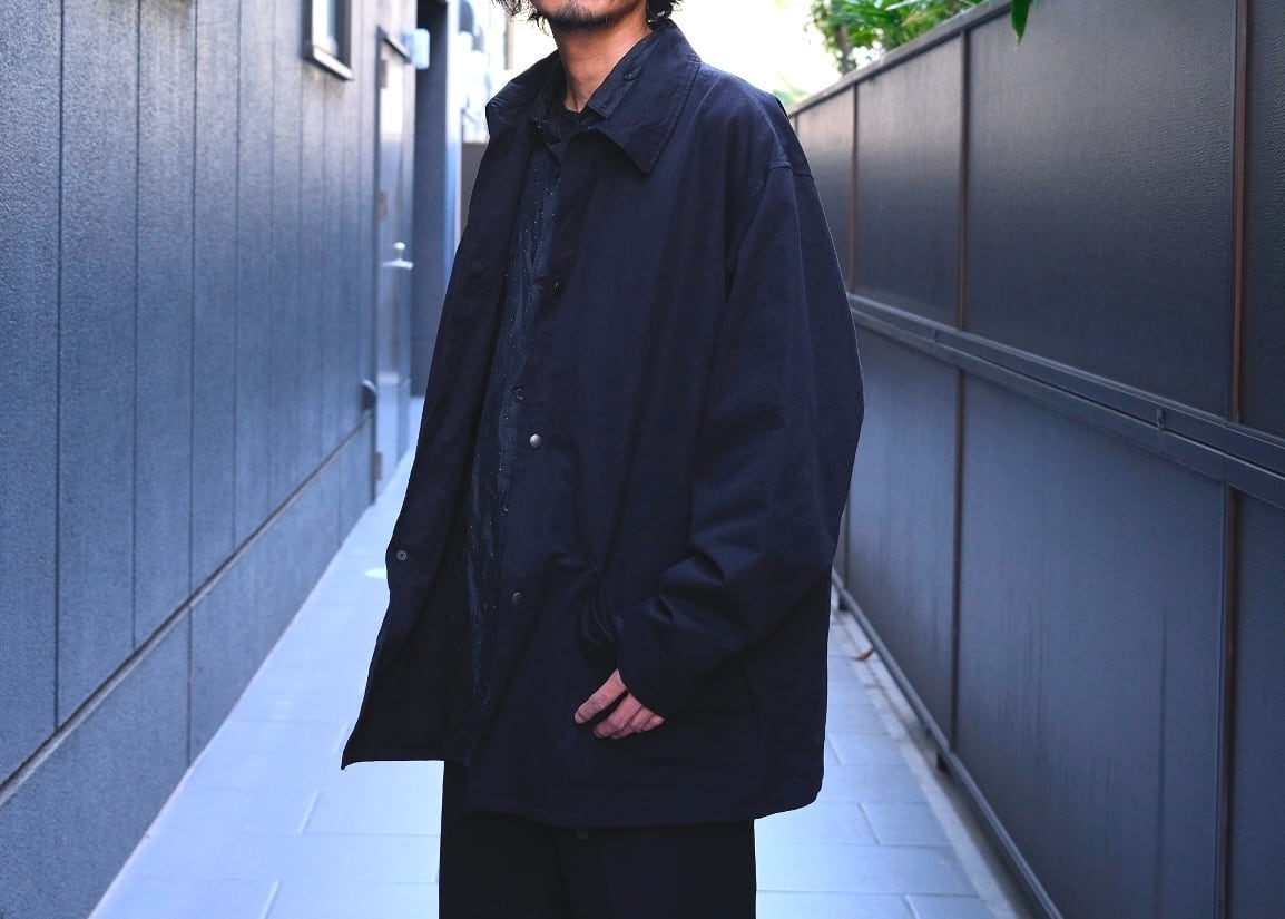 COMOLI(コモリ) /ポストワークツイルジャケット-BLACK-(D01-01003) | Signs