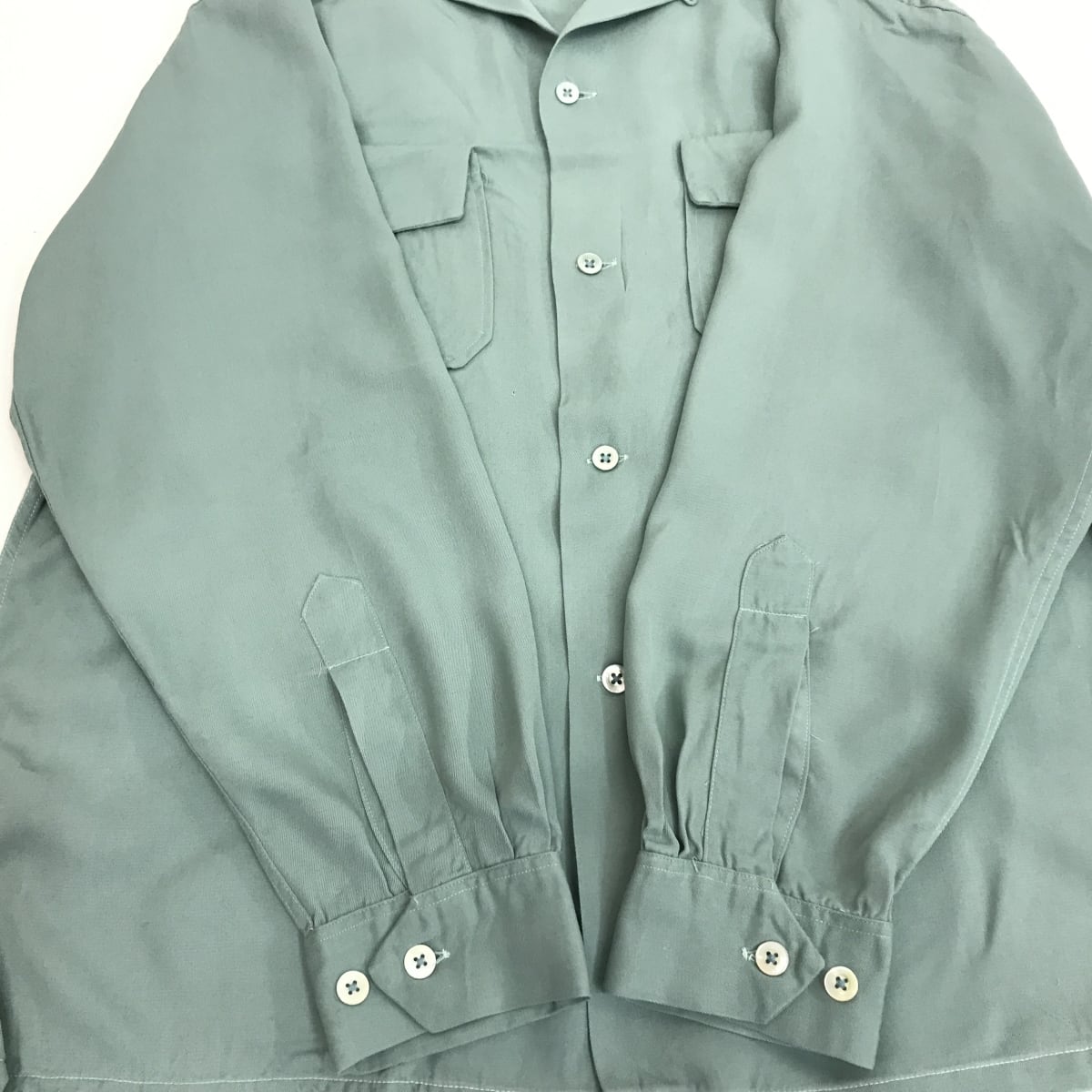 PILGRIM ピルグリム 50年代 雲タグ レーヨン ギャバジン ギャバシャツ