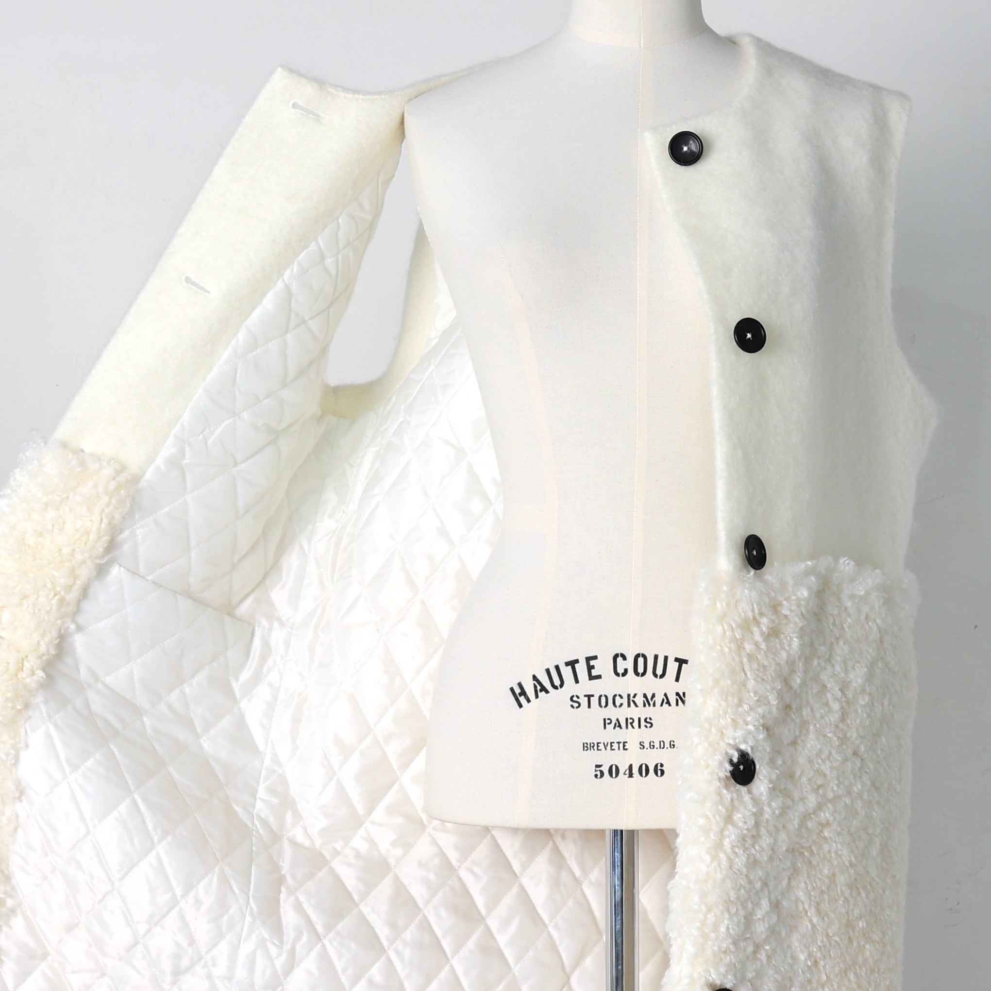 GPKW-603 Wool Mohair Teddy Vest | gypsohila