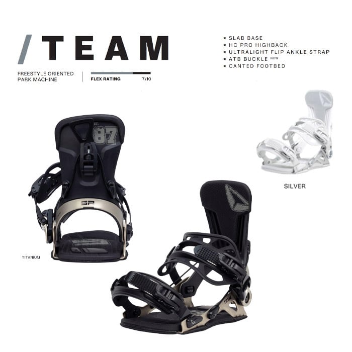 25/26 SP Bindings 『 TEAM 』 正規販売店 エスピー チーム ラントリ
