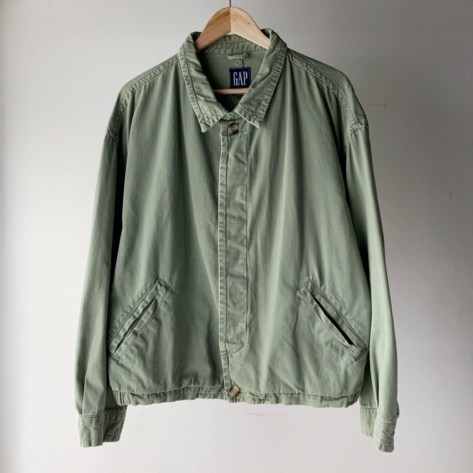 90's old GAP デザインコットンブルゾン ペールグリーン SIZE XL