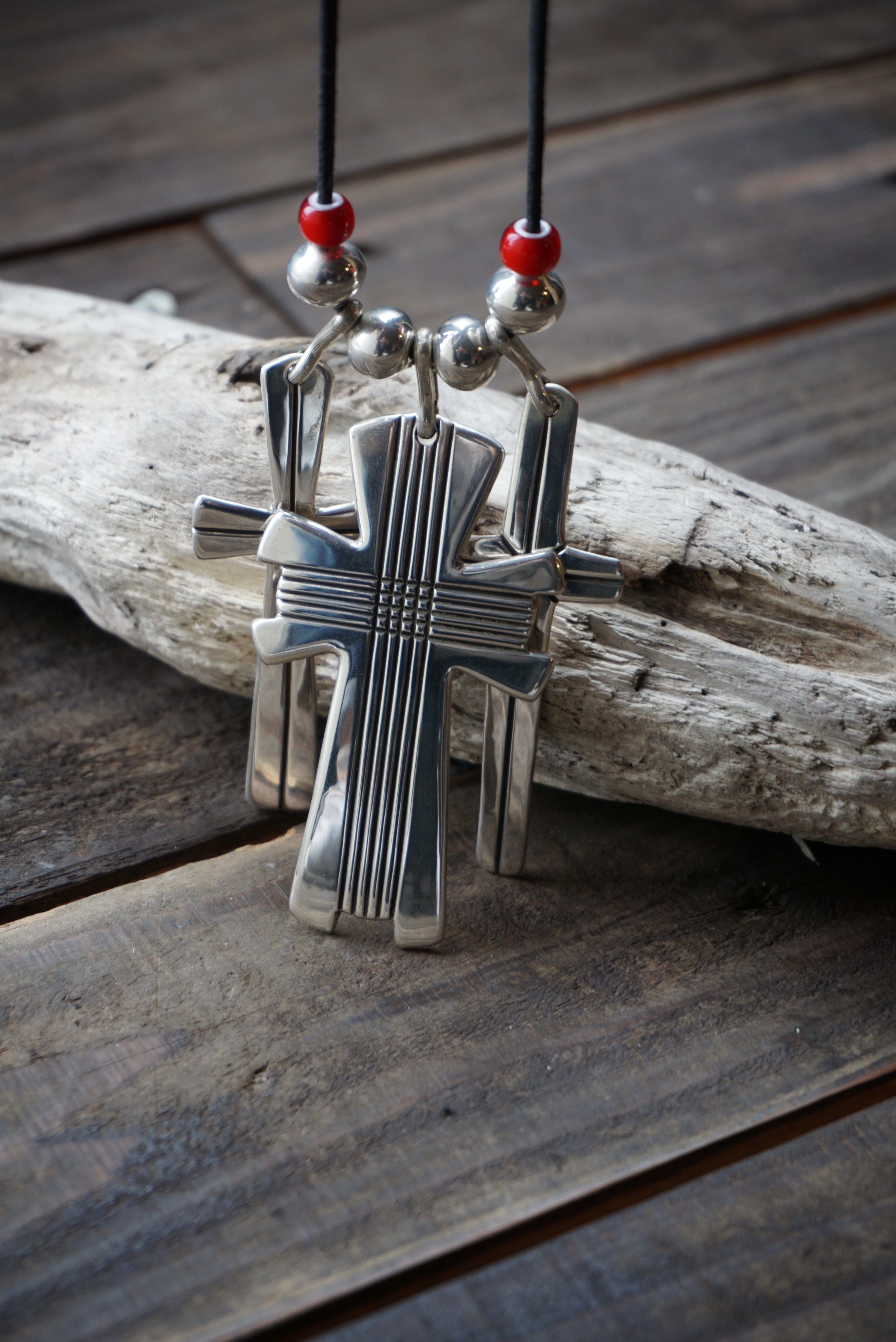 Cippy Crazy Horse Triple Cross Necklace | RAT STYLE